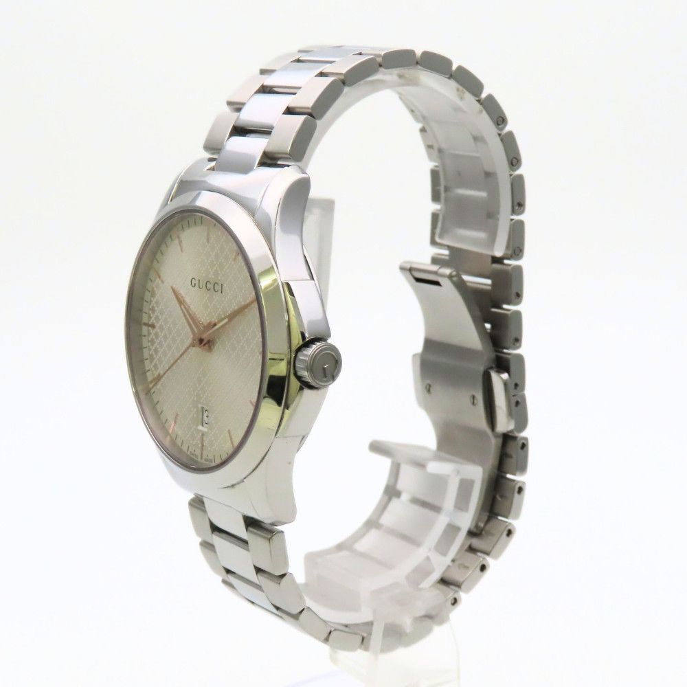 Gucci Gucci Gucci G timeless Stainless Steel Metal Quartz 126.4 DUTY FREE for USA Size ONE SIZE - 4 Thumbnail