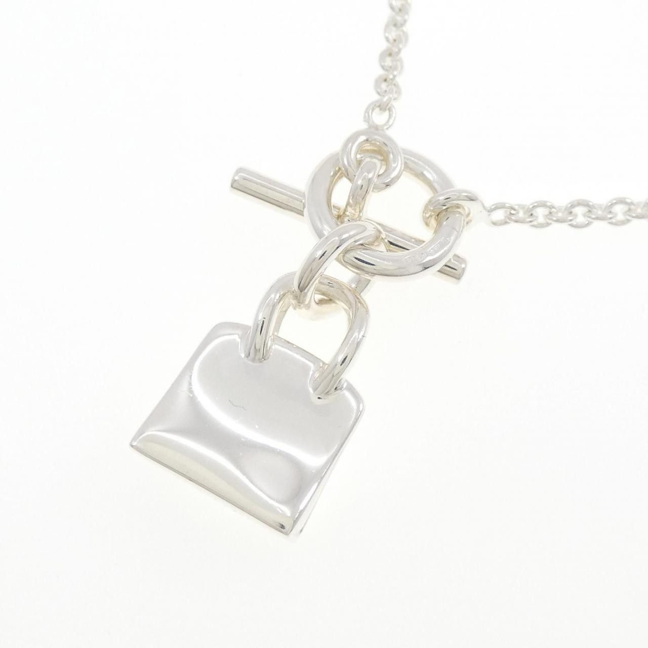 Hermes Hermes Hermès Amulette Birkin 925 Silver Necklace Precious Metal Necklace DUTY FREE for USA Size ONE SIZE - 4 Thumbnail