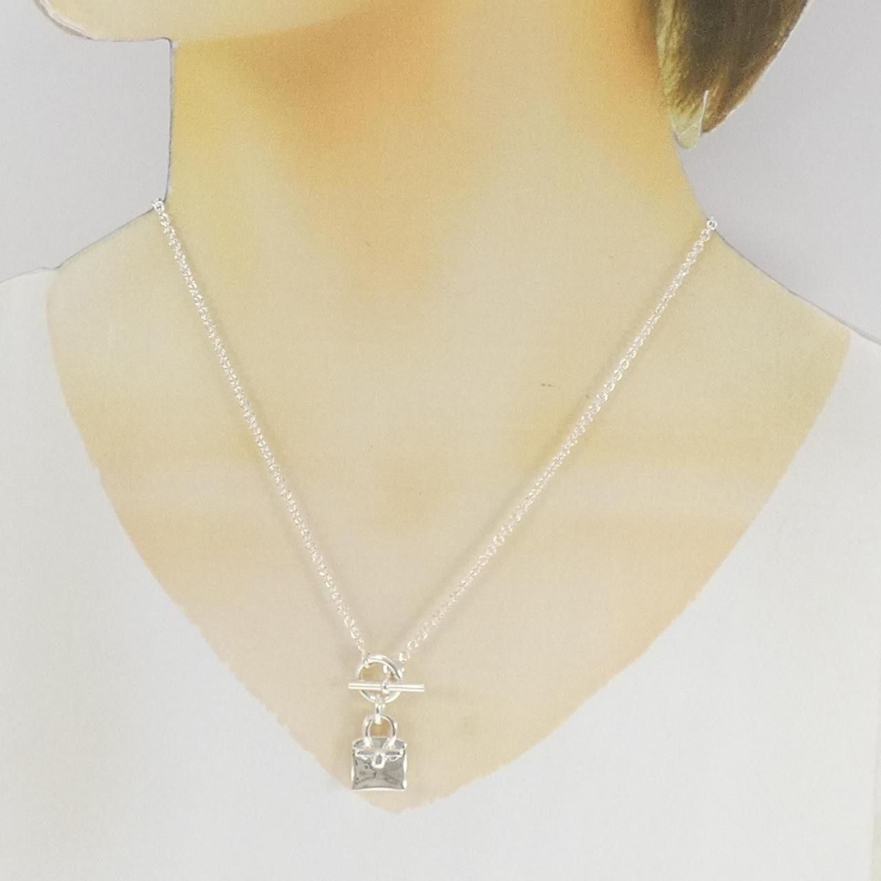 Hermes Hermes Hermès Amulette Birkin 925 Silver Necklace Precious Metal Necklace DUTY FREE for USA Size ONE SIZE - 6 Thumbnail