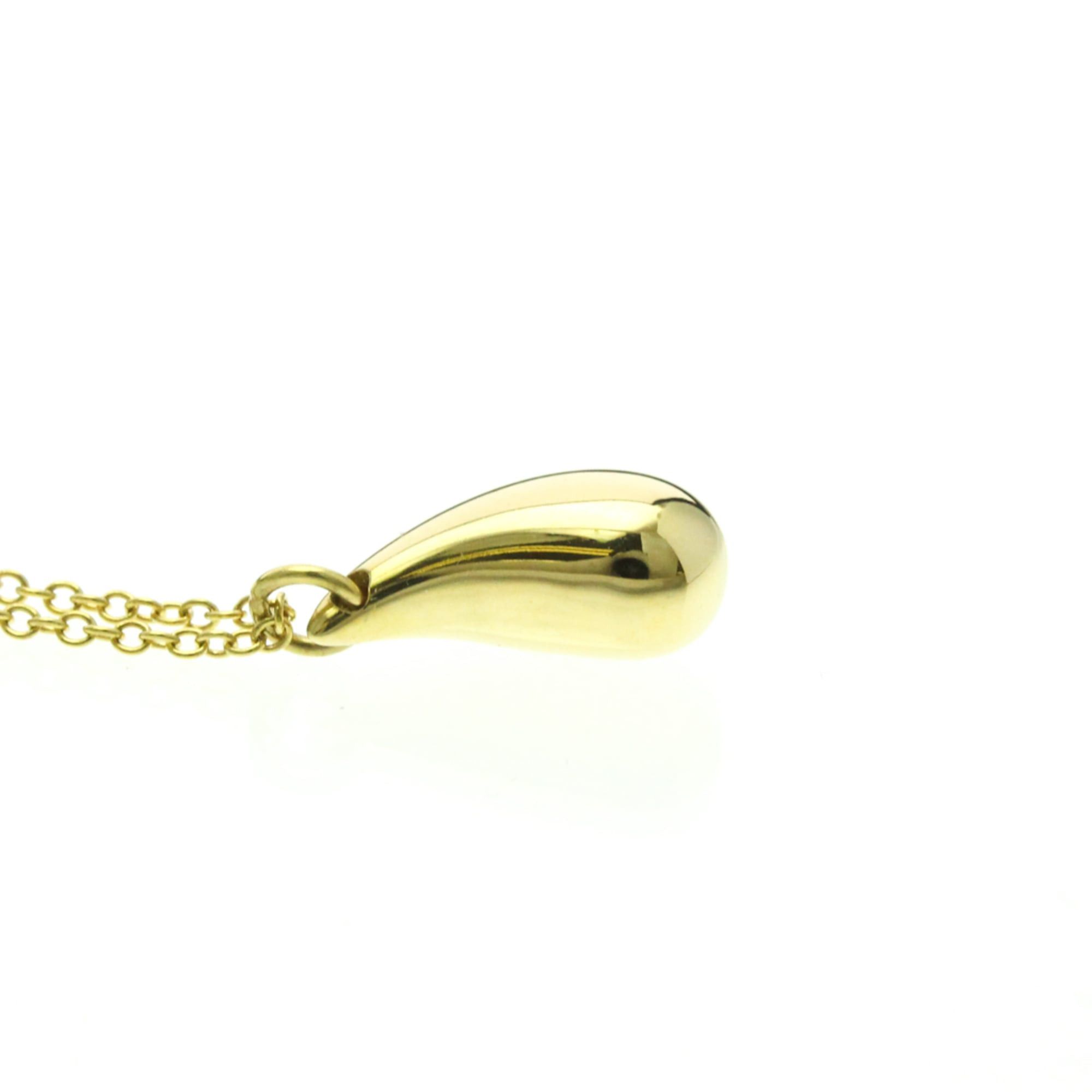 Tiffany & Co. Tiffany Teardrop Necklace Yellow Gold (18K) No Stone Men,Women Fashion Pendant Necklace (Gold) Size ONE SIZE - 5 Thumbnail