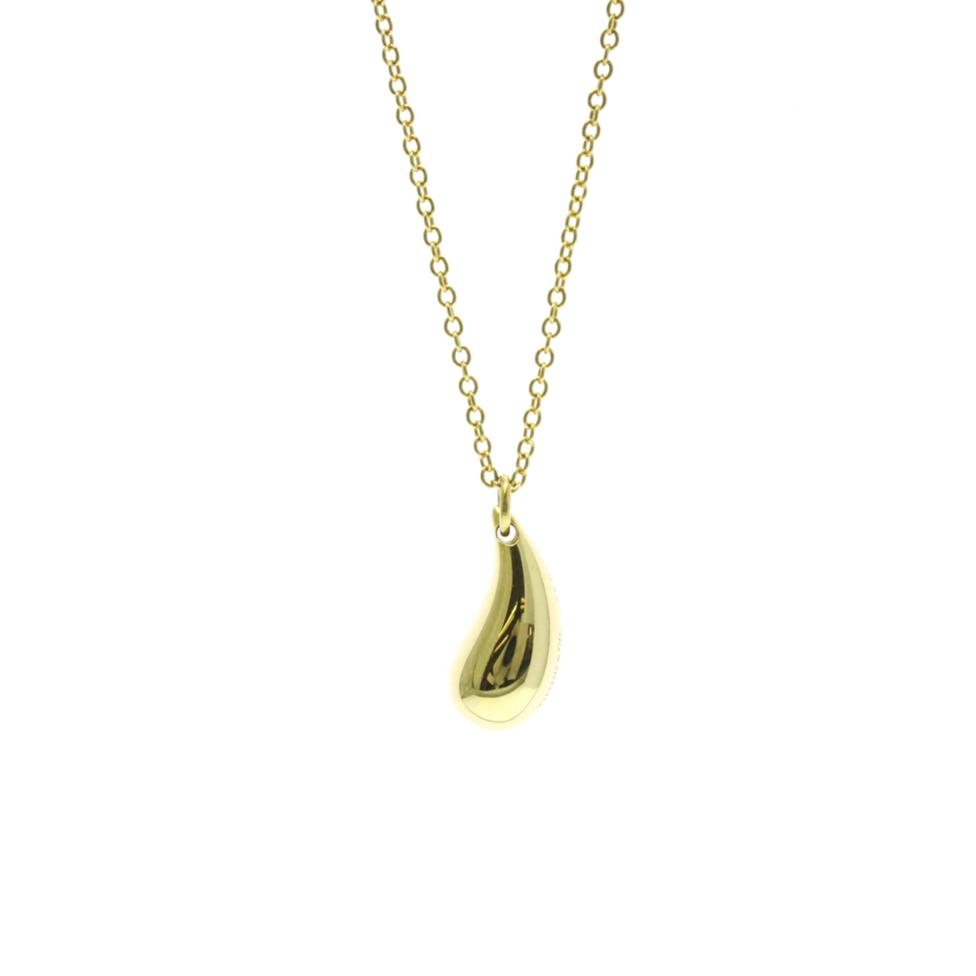 Tiffany & Co. Tiffany Teardrop Necklace Yellow Gold (18K) No Stone Men,Women Fashion Pendant Necklace (Gold) Size ONE SIZE - 2 Thumbnail
