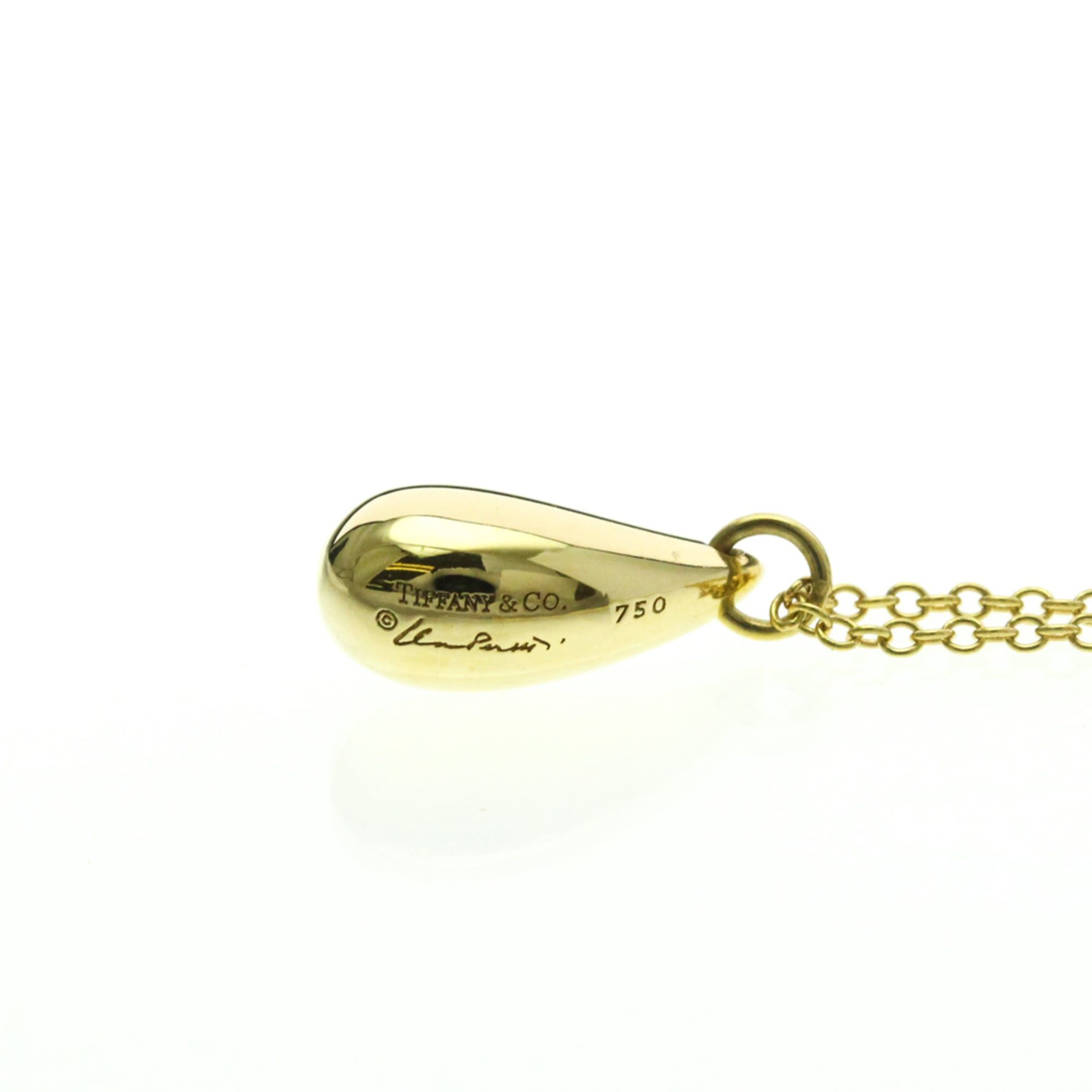 Tiffany & Co. Tiffany Teardrop Necklace Yellow Gold (18K) No Stone Men,Women Fashion Pendant Necklace (Gold) Size ONE SIZE - 3 Thumbnail