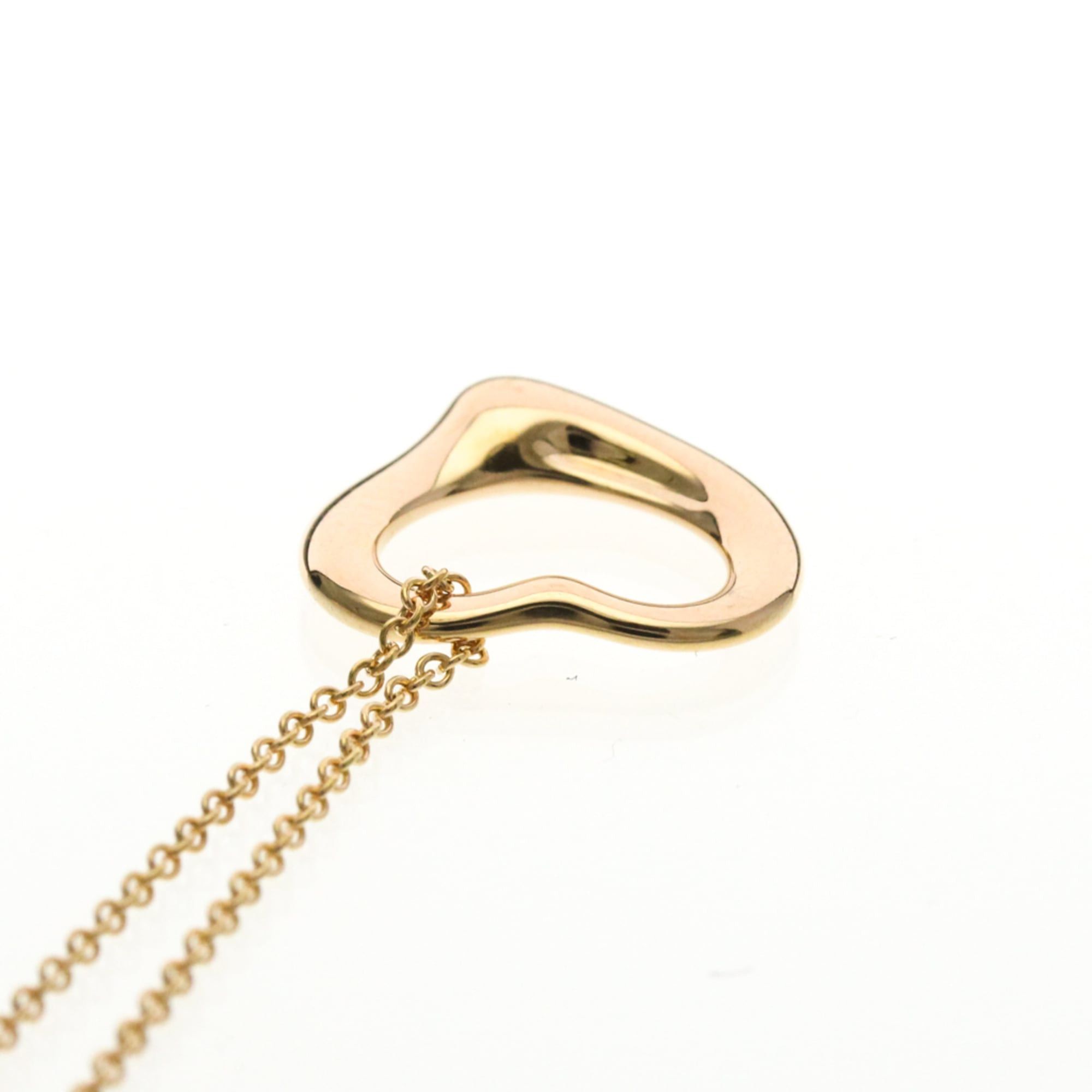 Tiffany & Co. Tiffany Open Heart Pink Gold (18K) No Stone Men,Women Fashion Pendant Necklace (Pink Gold) Size ONE SIZE - 6 Thumbnail