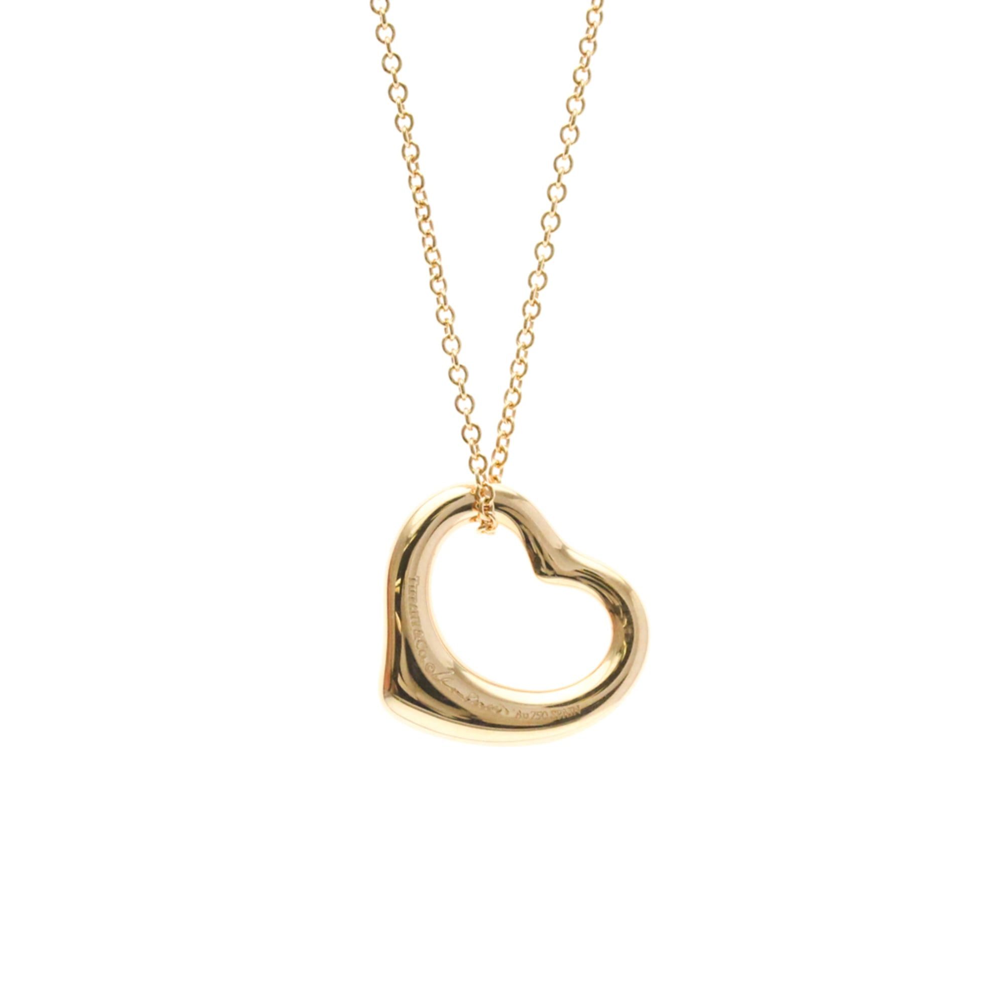 Tiffany & Co. Tiffany Open Heart Pink Gold (18K) No Stone Men,Women Fashion Pendant Necklace (Pink Gold) Size ONE SIZE - 2 Thumbnail