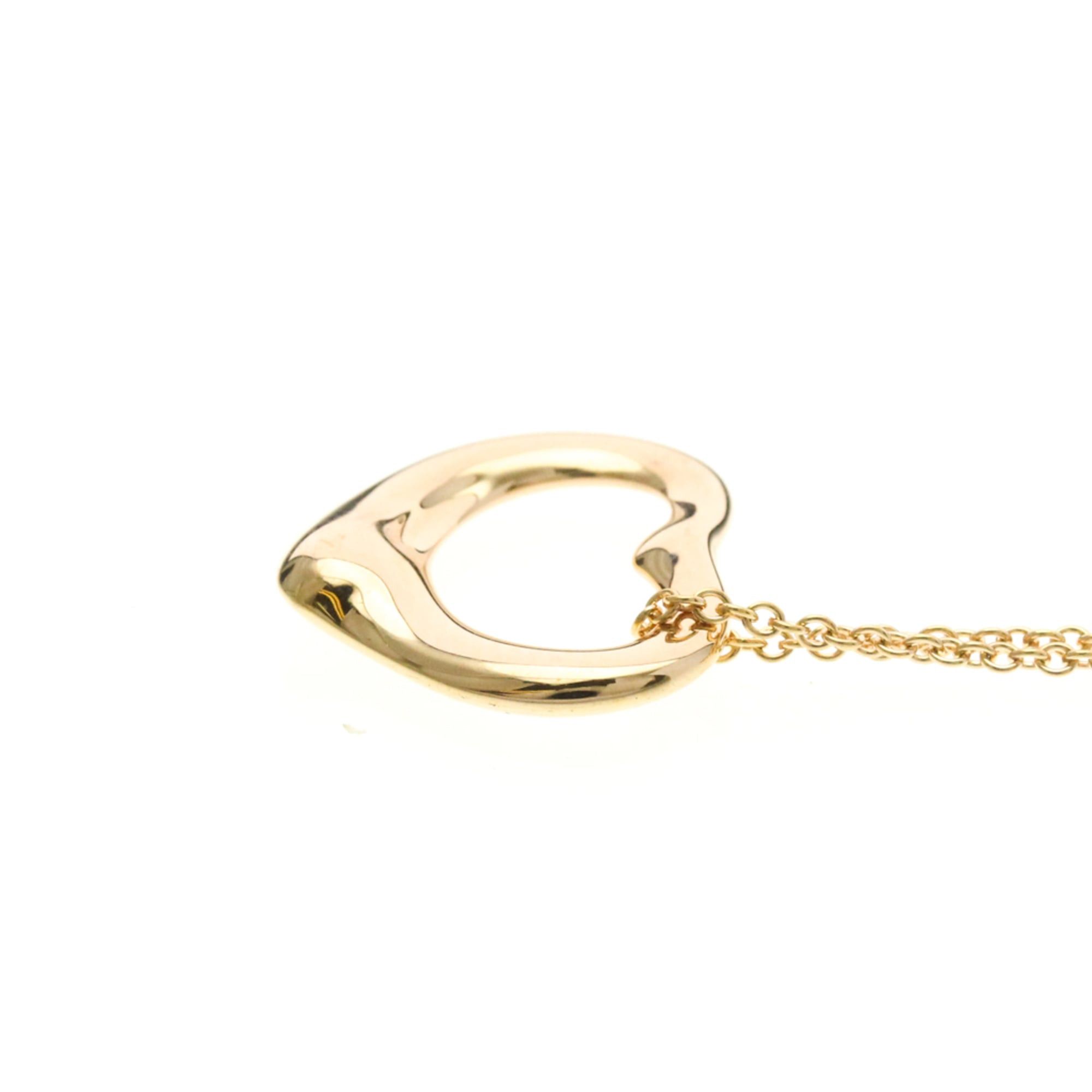 Tiffany & Co. Tiffany Open Heart Pink Gold (18K) No Stone Men,Women Fashion Pendant Necklace (Pink Gold) Size ONE SIZE - 3 Thumbnail