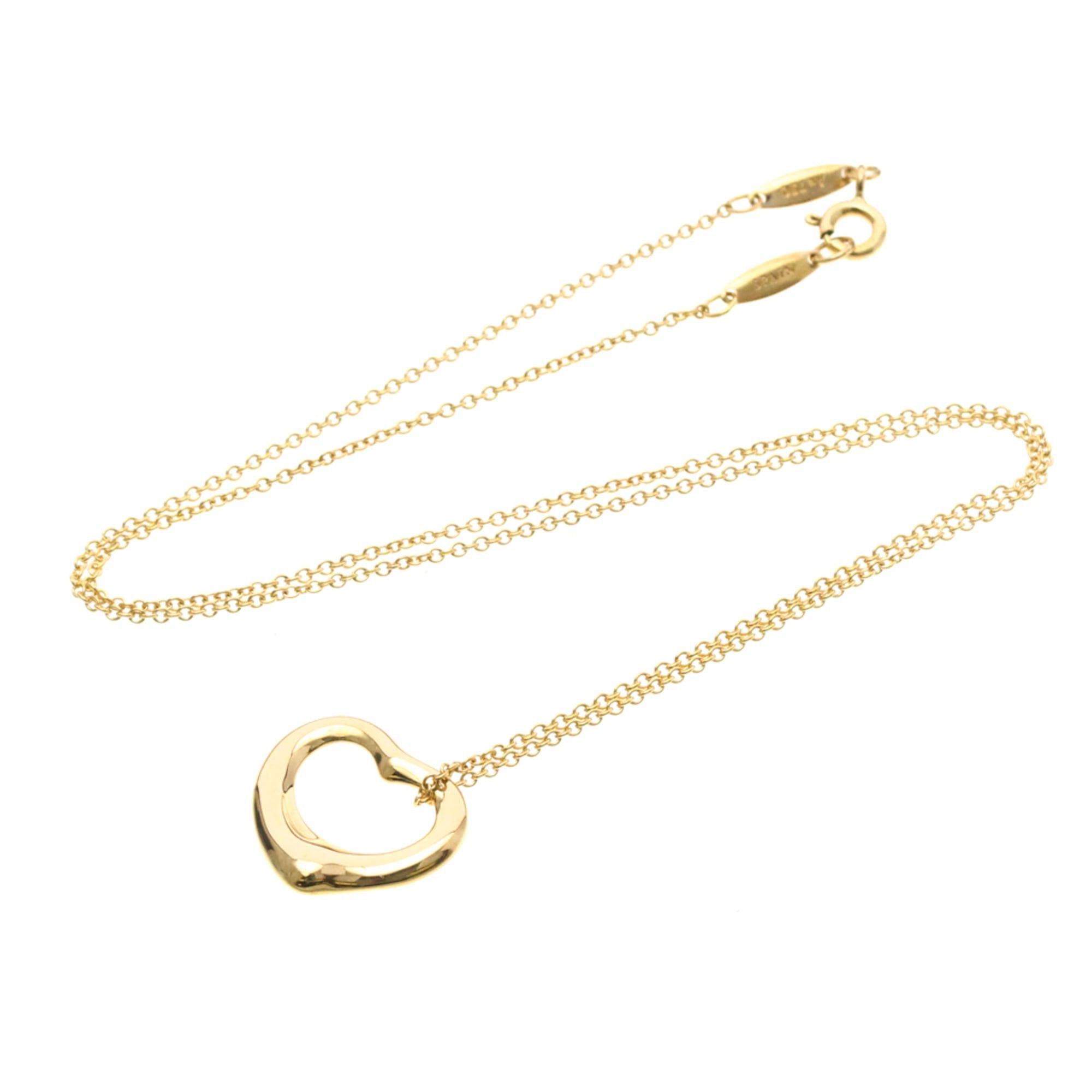 Tiffany & Co. Tiffany Open Heart Pink Gold (18K) No Stone Men,Women Fashion Pendant Necklace (Pink Gold) Size ONE SIZE - 14 Thumbnail