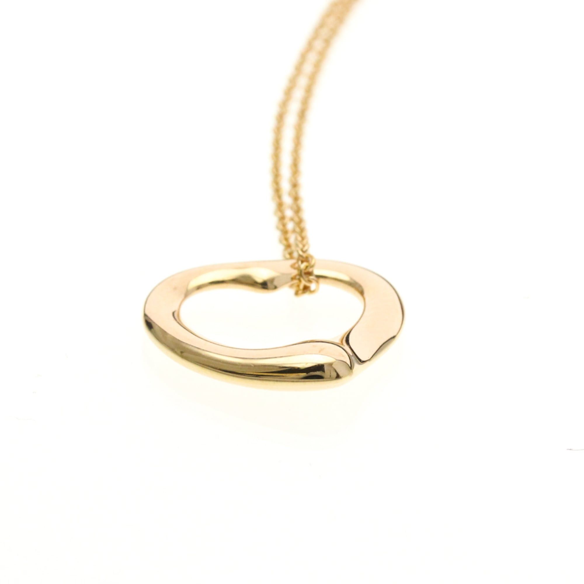 Tiffany & Co. Tiffany Open Heart Pink Gold (18K) No Stone Men,Women Fashion Pendant Necklace (Pink Gold) Size ONE SIZE - 4 Thumbnail