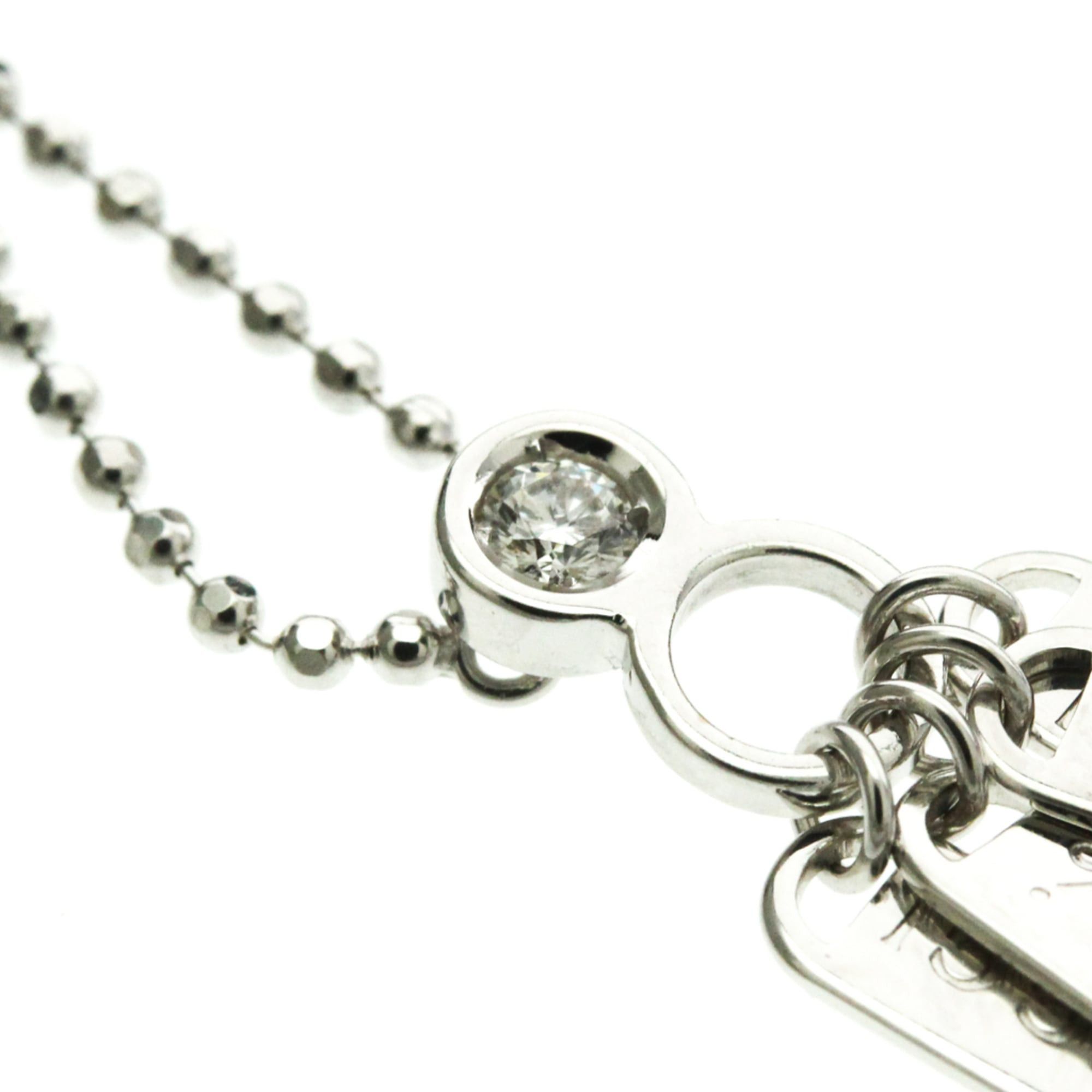 Gucci Gucci Plate Tag Diamond Necklace White Gold (18K) Diamond Men,Women Fashion Pendant Necklace (Silver) Size ONE SIZE - 7 Thumbnail