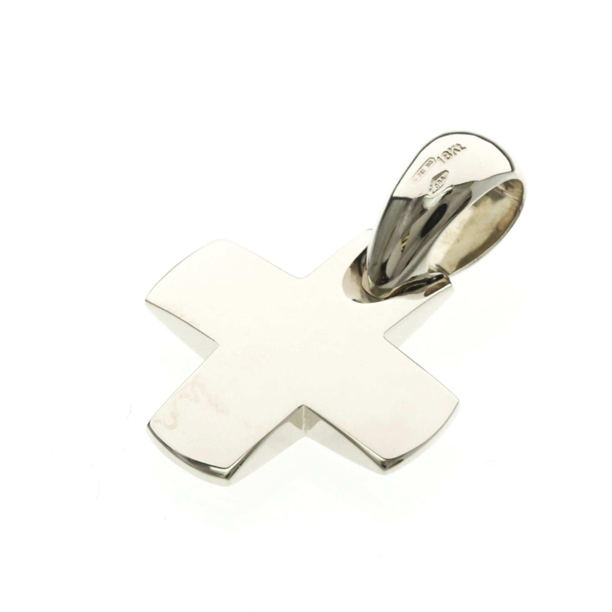 Pomellato Pomellato Cross Top Charm White Gold (18K) No Stone Men,Women Fashion Pendant Necklace (Silver) Size ONE SIZE - 3 Thumbnail