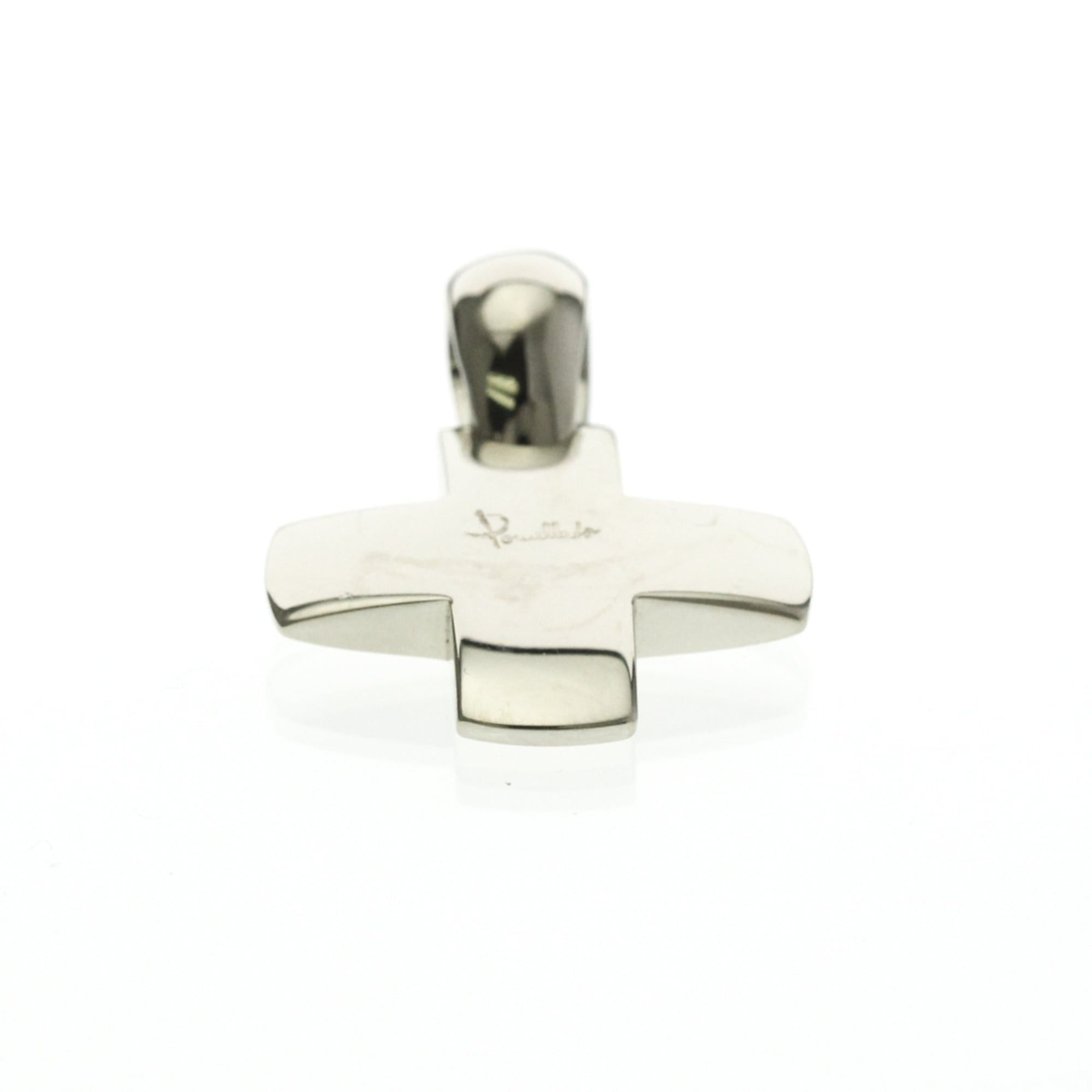 Pomellato Pomellato Cross Top Charm White Gold (18K) No Stone Men,Women Fashion Pendant Necklace (Silver) Size ONE SIZE - 7 Thumbnail