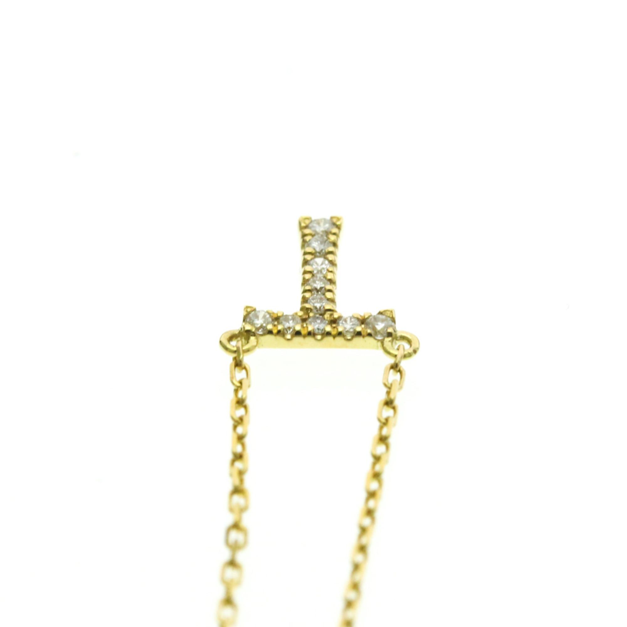 Other AHKAH Initial "T" Diamond Necklace Yellow Gold (18K) Diamond Men,Women Fashion Pendant Necklace Carat/0.04 (Gold) Size ONE SIZE - 6 Thumbnail