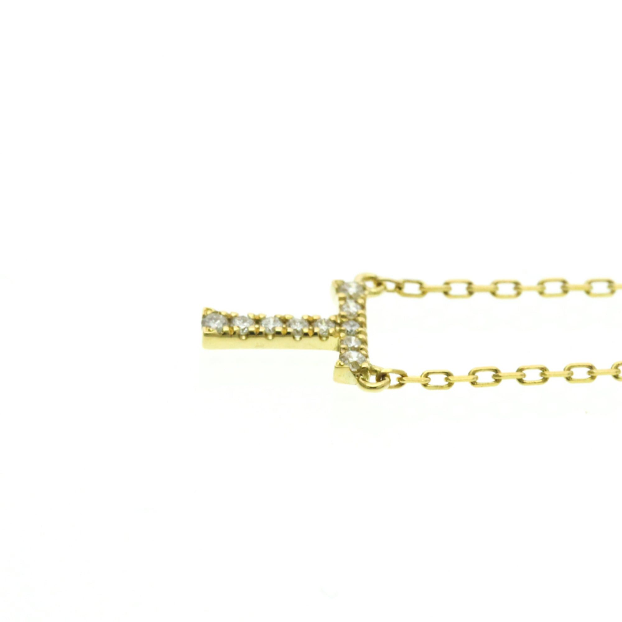 Other AHKAH Initial "T" Diamond Necklace Yellow Gold (18K) Diamond Men,Women Fashion Pendant Necklace Carat/0.04 (Gold) Size ONE SIZE - 3 Thumbnail