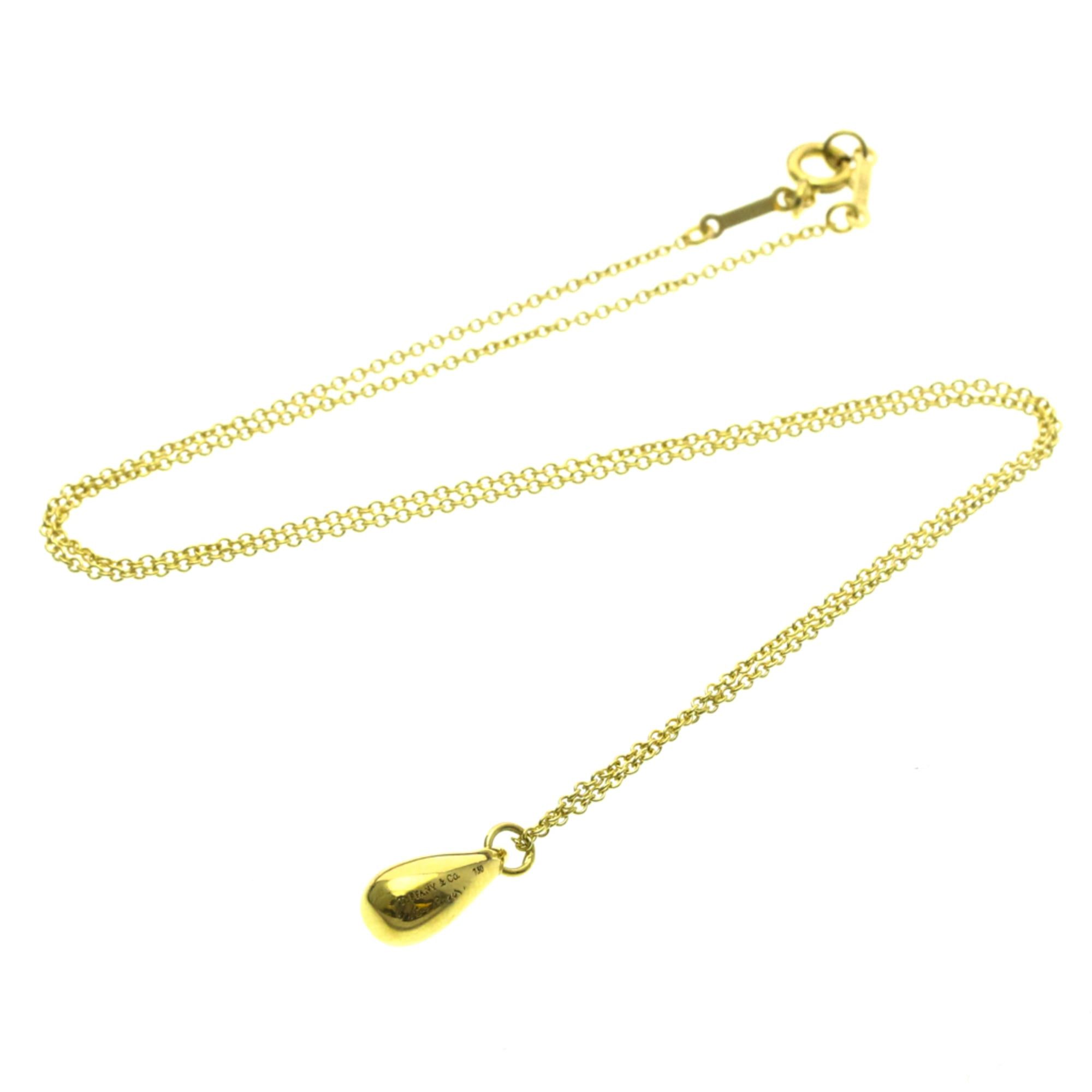 Tiffany & Co. Tiffany Teardrop Necklace Yellow Gold (18K) No Stone Men,Women Fashion Pendant Necklace (Gold) Size ONE SIZE - 13 Thumbnail