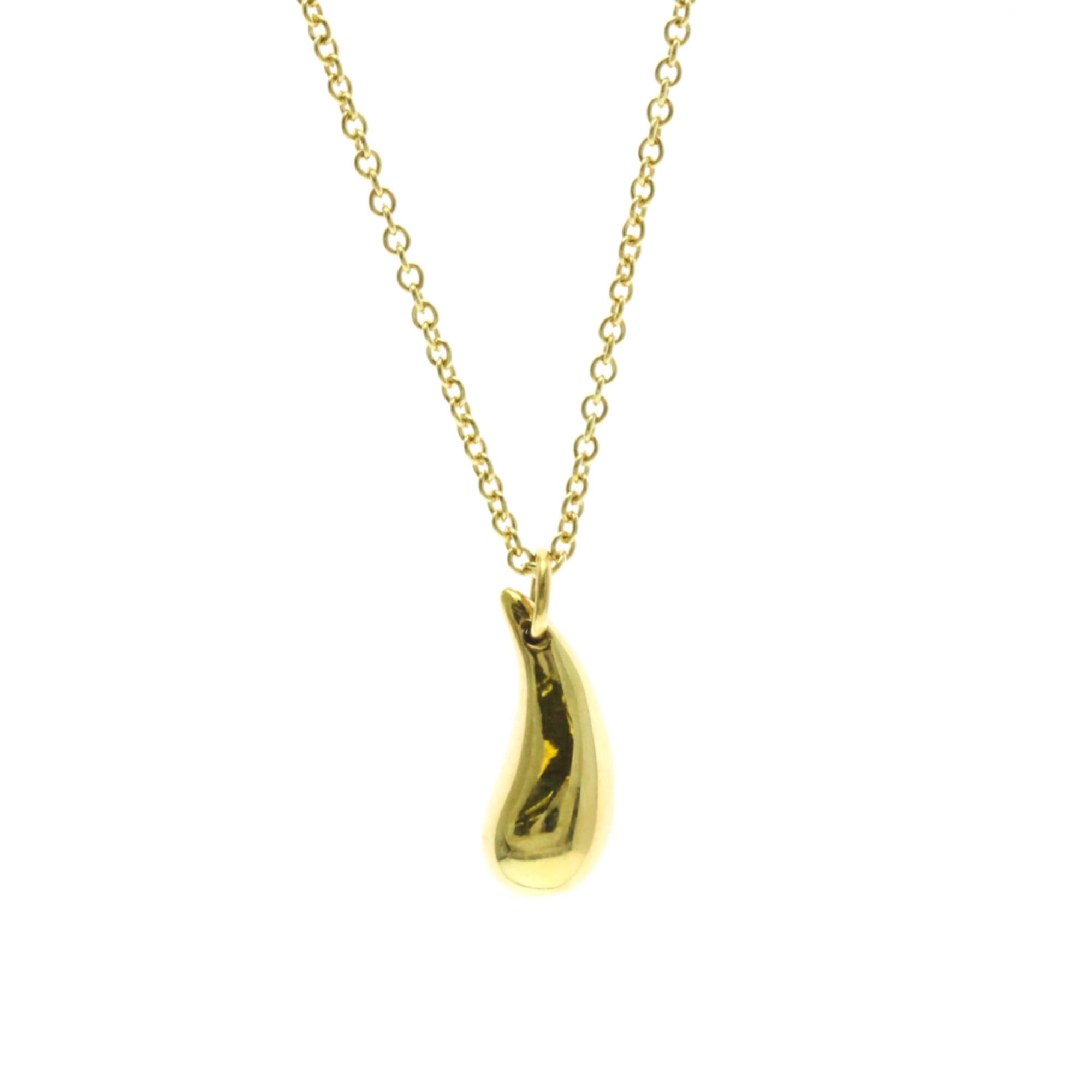 Tiffany & Co. Tiffany Teardrop Necklace Yellow Gold (18K) No Stone Men,Women Fashion Pendant Necklace (Gold) Size ONE SIZE - 2 Thumbnail