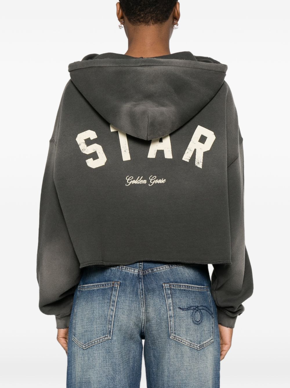 Golden Goose COTTON CROPPED HOODIE Size M / US 6-8 / IT 42-44 - 2 Thumbnail