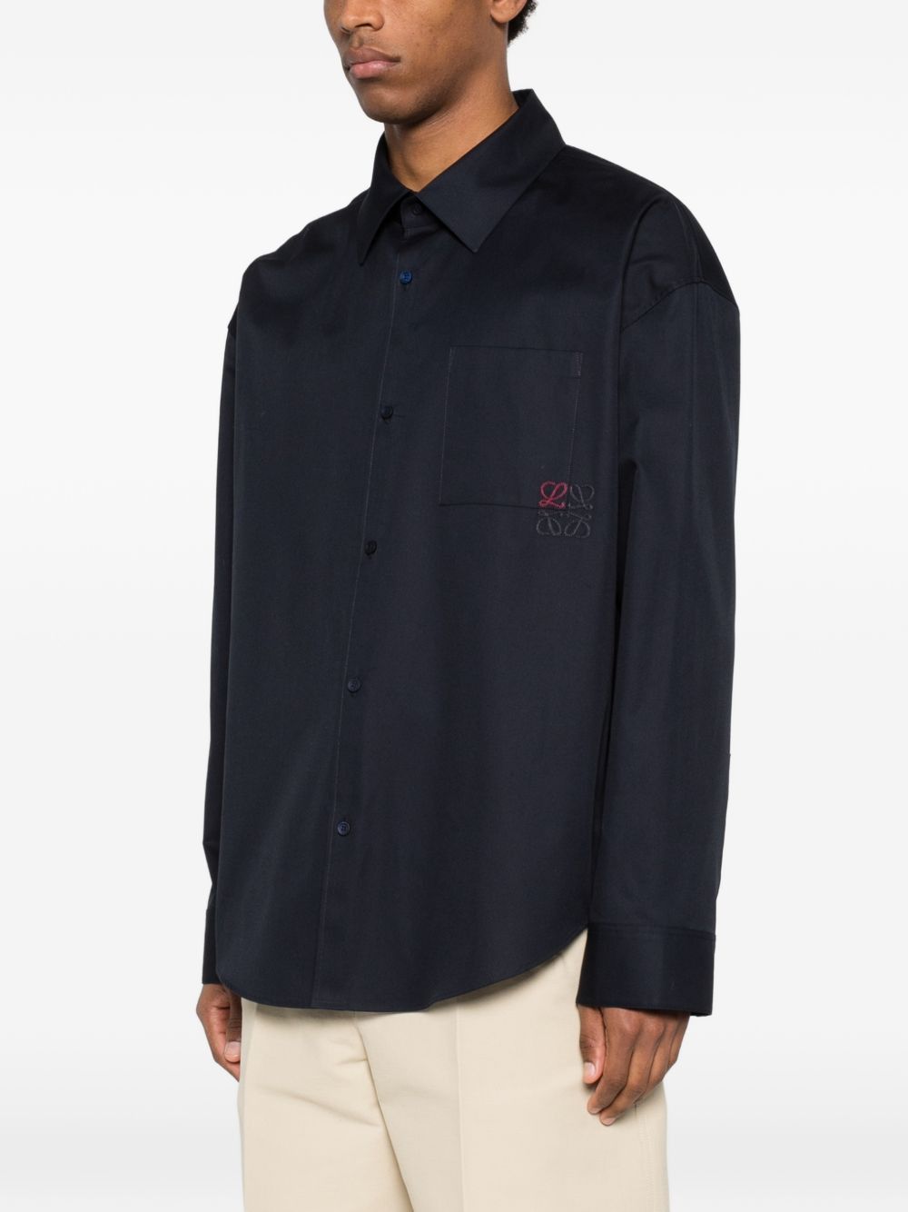 Loewe ANAGRAM COTTON SHIRT Size US L / EU 52-54 / 3 - 2 Thumbnail