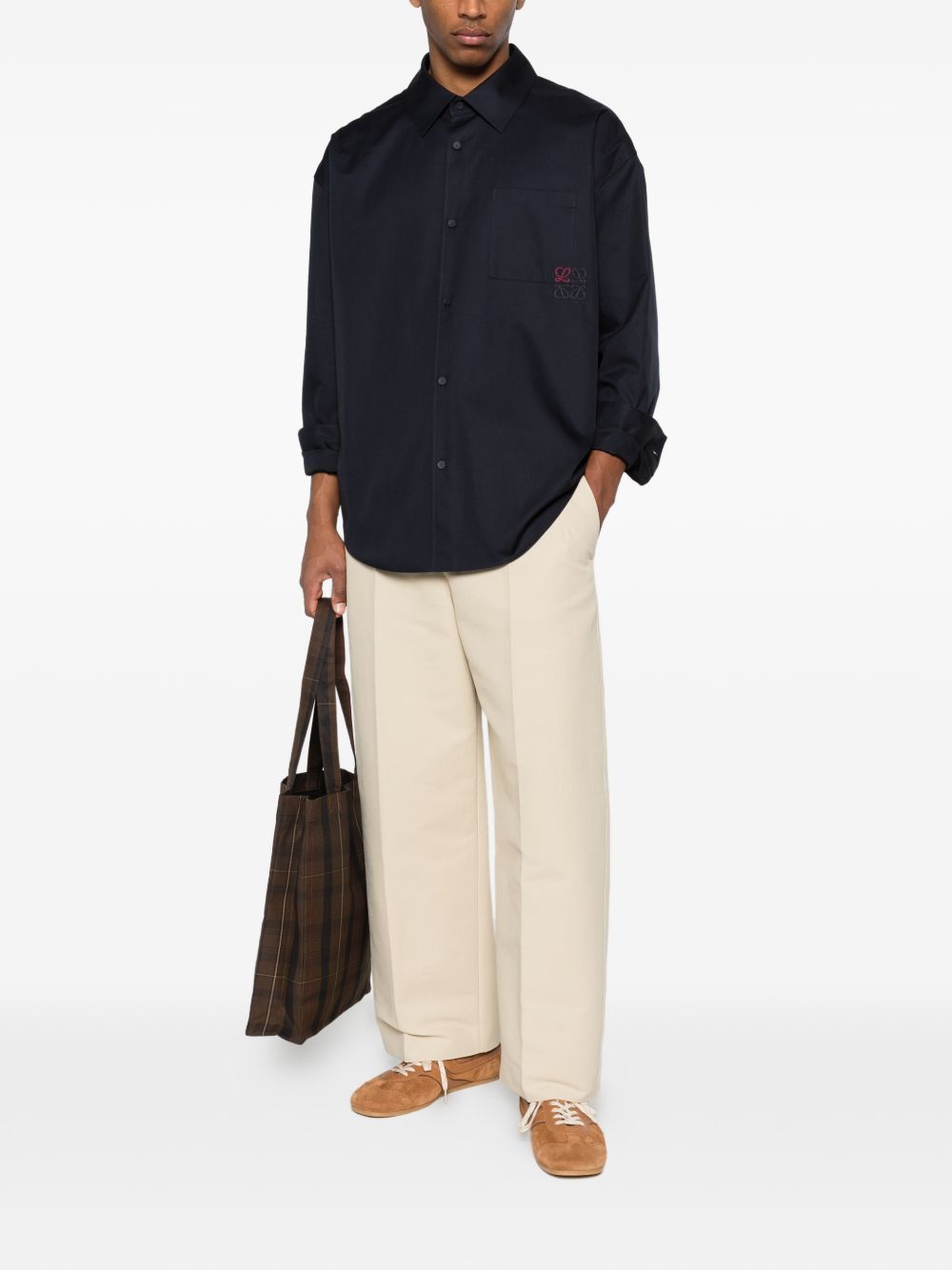 Loewe ANAGRAM COTTON SHIRT Size US L / EU 52-54 / 3 - 3 Thumbnail