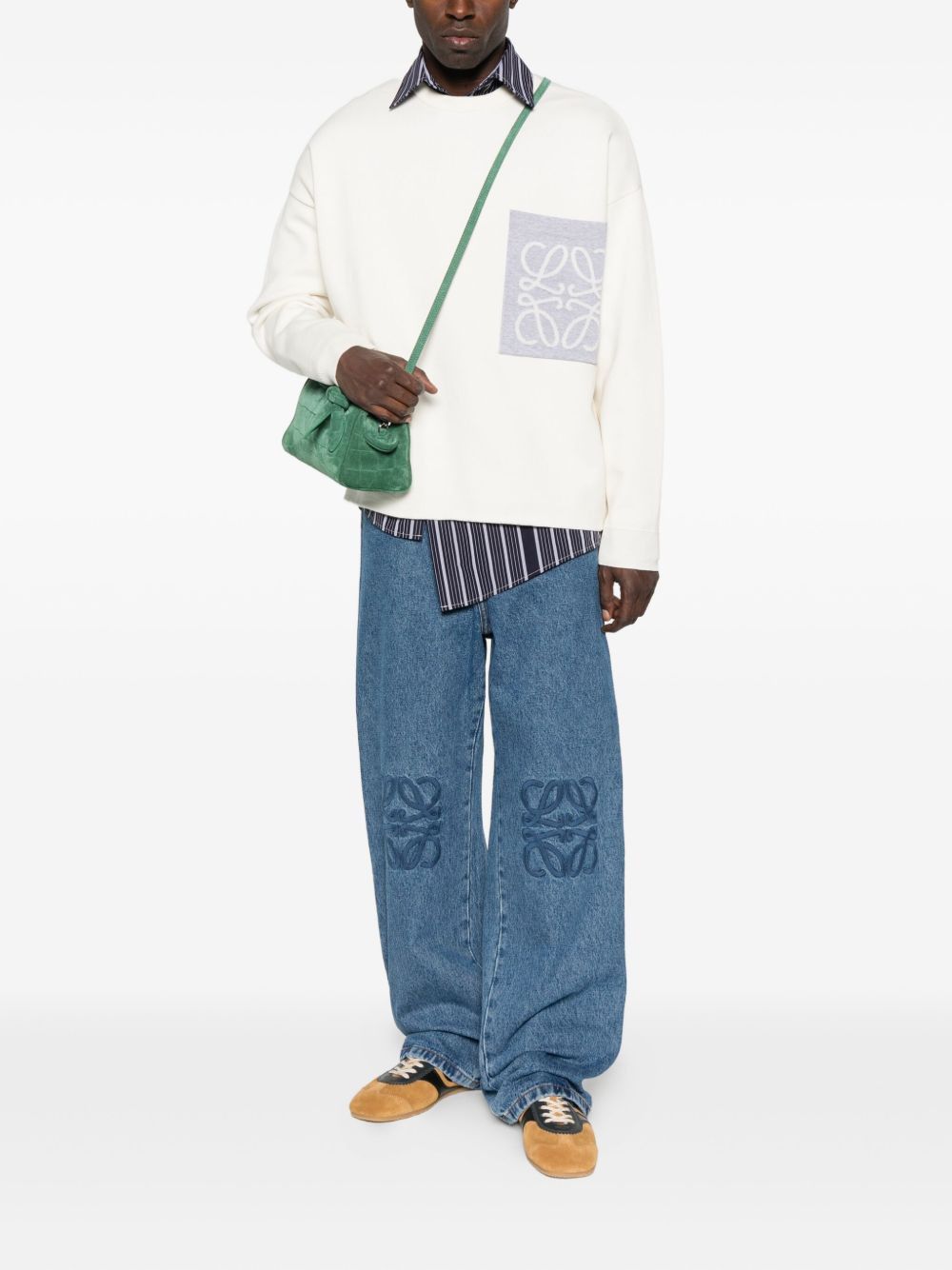 Loewe ANAGRAM COTTON SWEATER Size US M / EU 48-50 / 2 - 2 Thumbnail