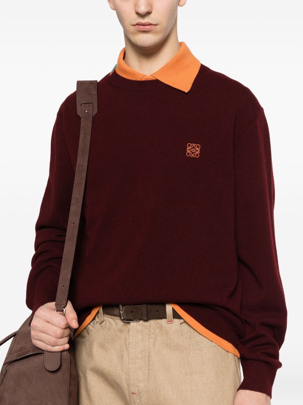 Loewe ANAGRAM WOOL SWEATER Size US M / EU 48-50 / 2 - 2 Thumbnail