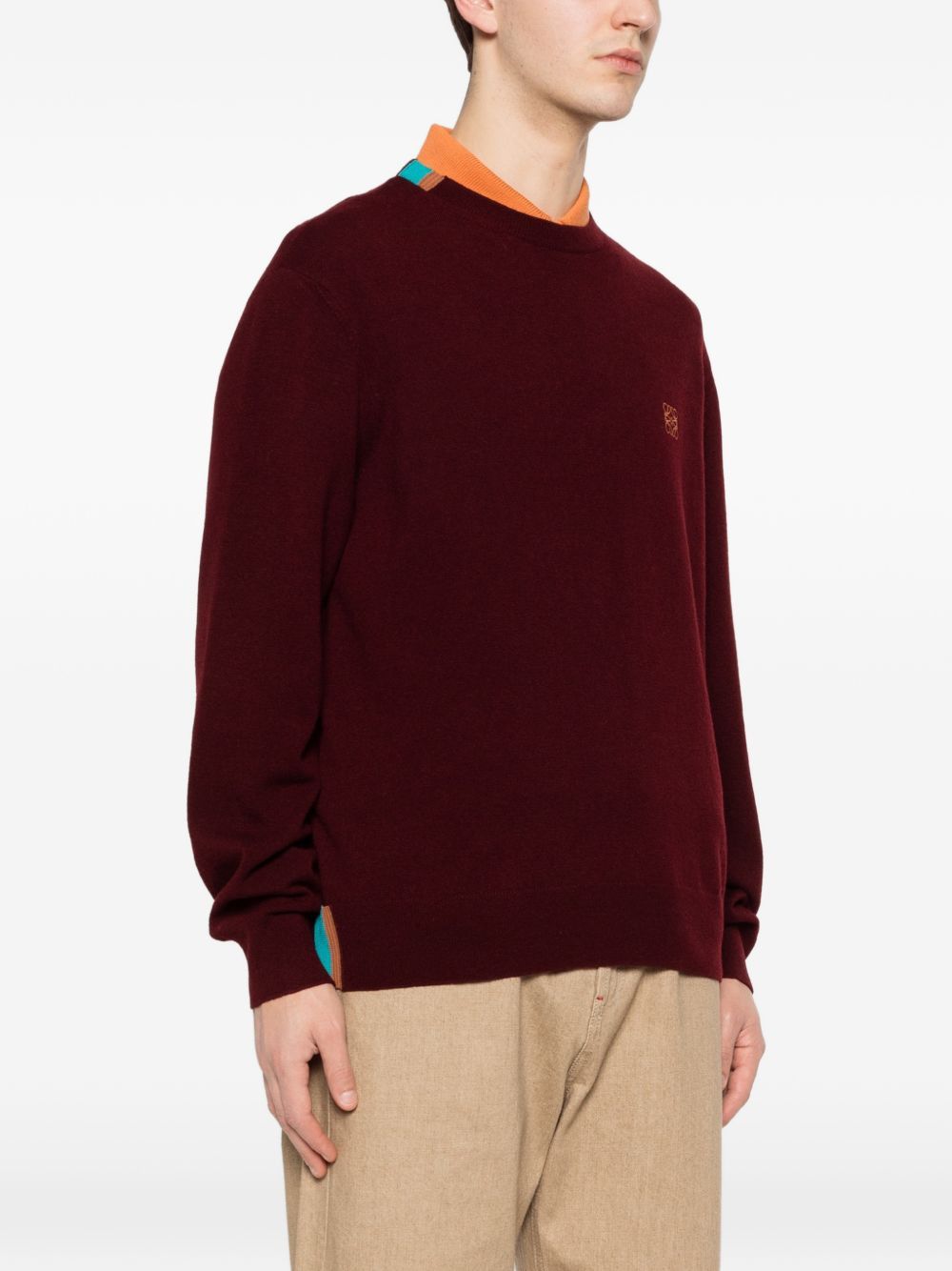 Loewe ANAGRAM WOOL SWEATER Size US XL / EU 56 / 4 - 4 Thumbnail