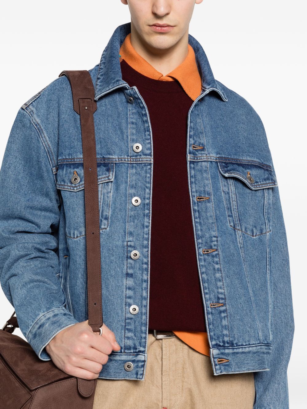 Loewe ANAGRAM DENIM JACKET Size US S / EU 44-46 / 1 - 2 Thumbnail