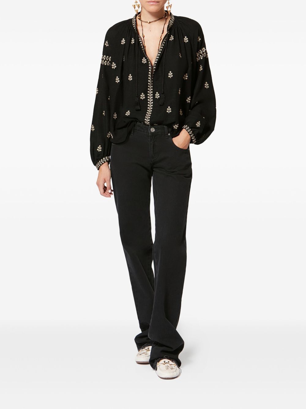Isabel Marant RODIS SILK BLOUSE Size XS / US 0-2 / IT 36-38 - 3 Thumbnail