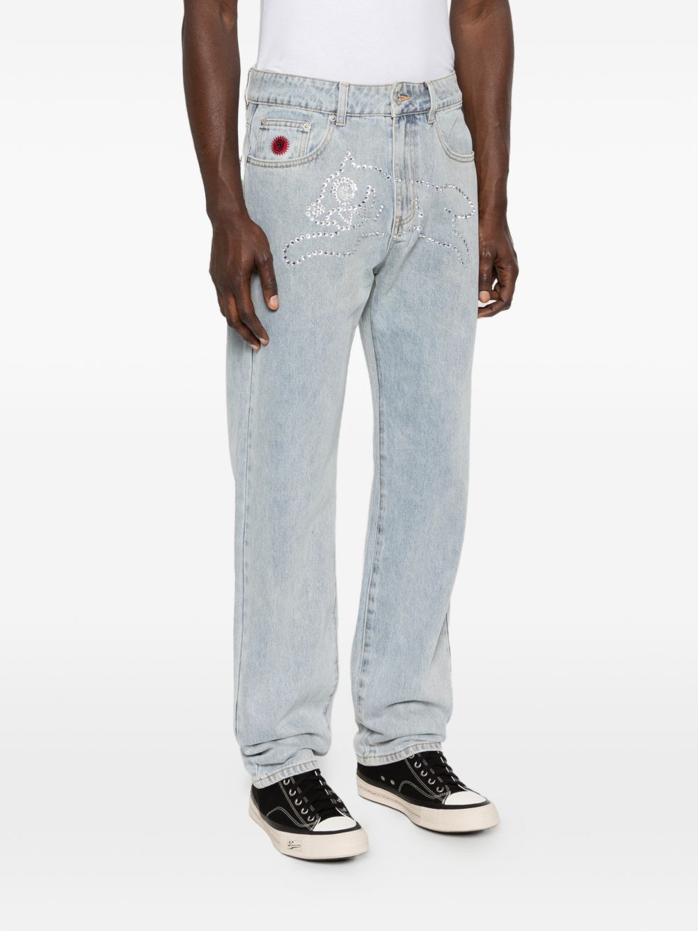 Icecream CRYSTAL RUNNING DOG DENIM JEANS Size US 30 / EU 46 - 3 Thumbnail