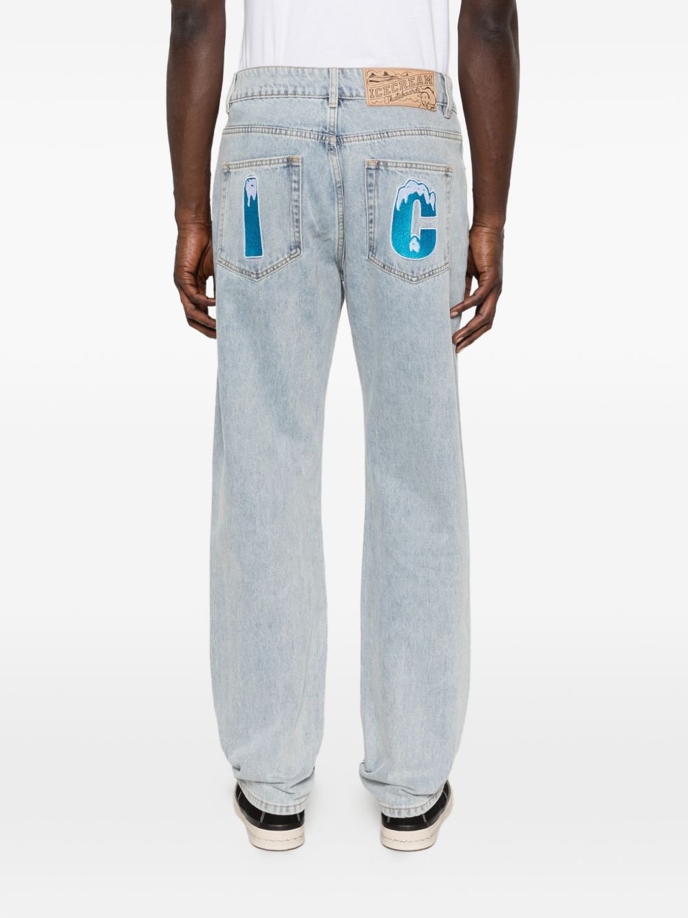 Icecream CRYSTAL RUNNING DOG DENIM JEANS Size US 32 / EU 48 - 4 Thumbnail