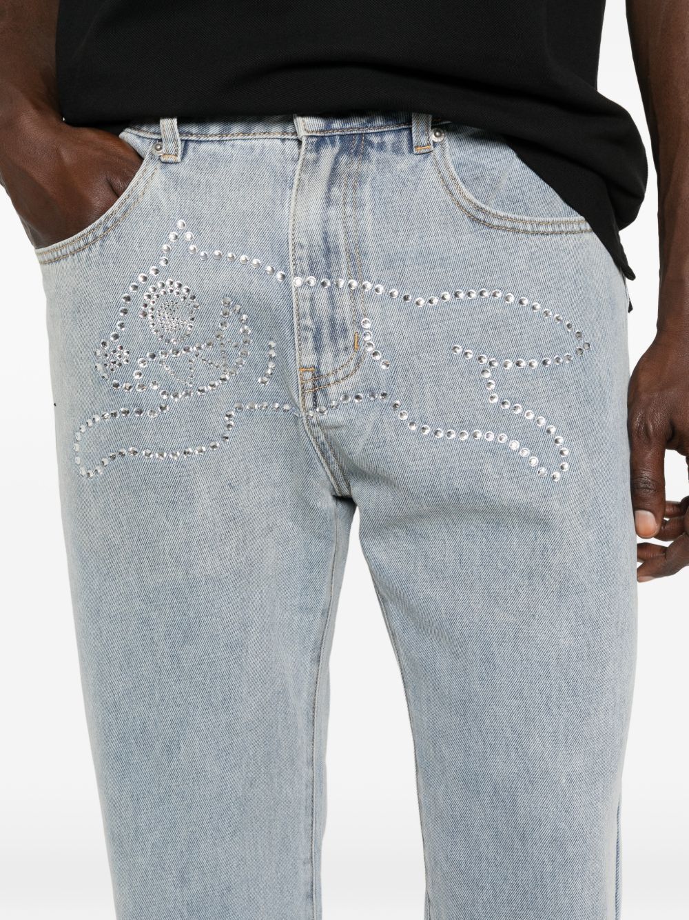 Icecream CRYSTAL RUNNING DOG DENIM JEANS Size US 32 / EU 48 - 2 Thumbnail