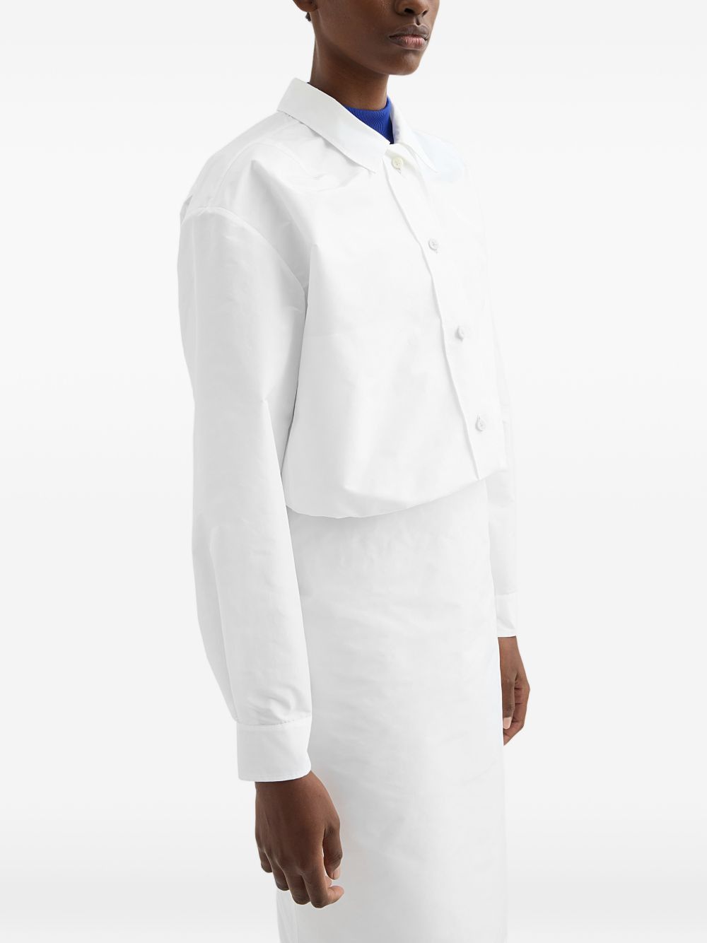 Jil Sander CROPPED BLOUSON JACKET Size S / US 4 / IT 40 - 3 Thumbnail