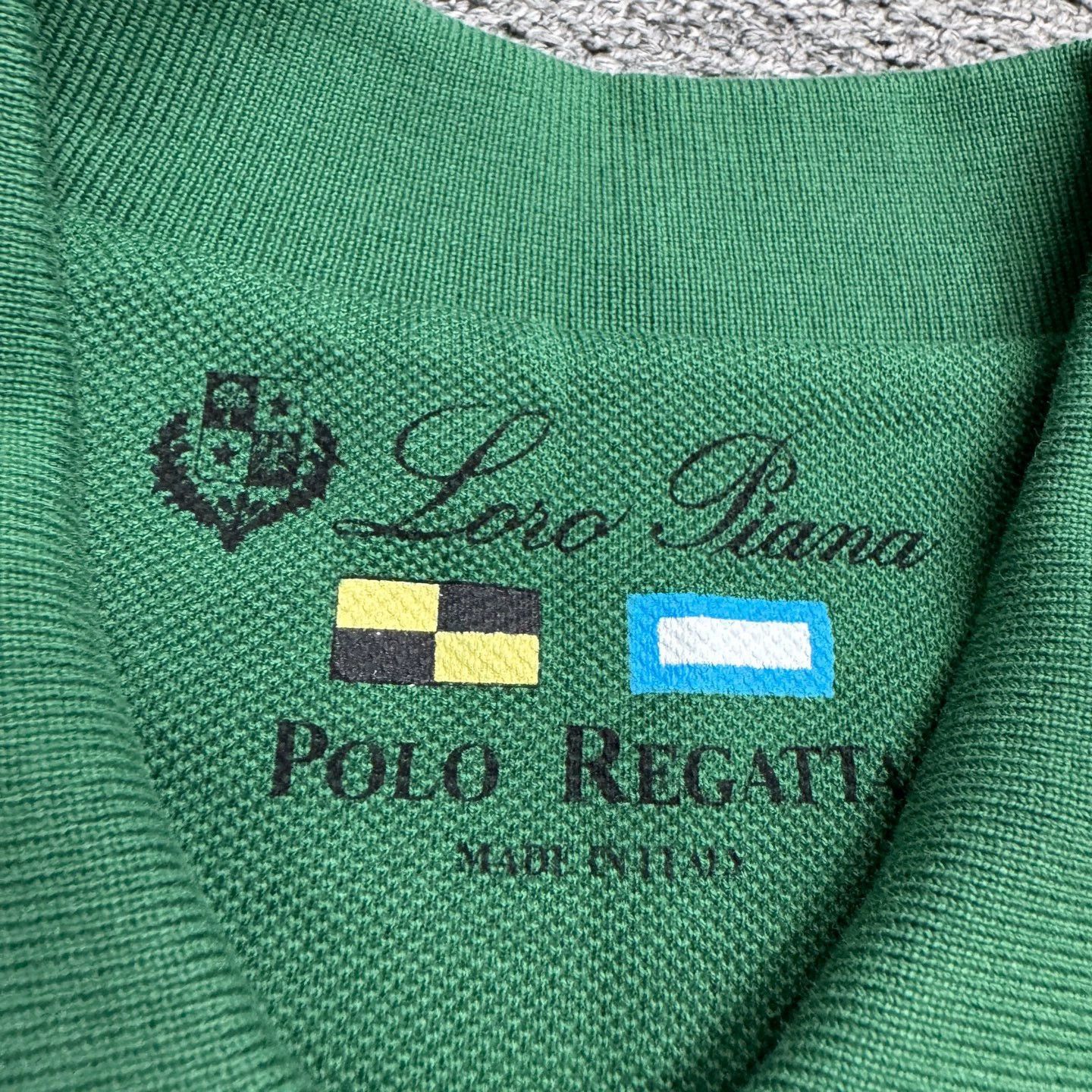 Loro Piana Green Short Sleeve Polo Shirt Size US M / EU 48-50 / 2 - 2 Thumbnail