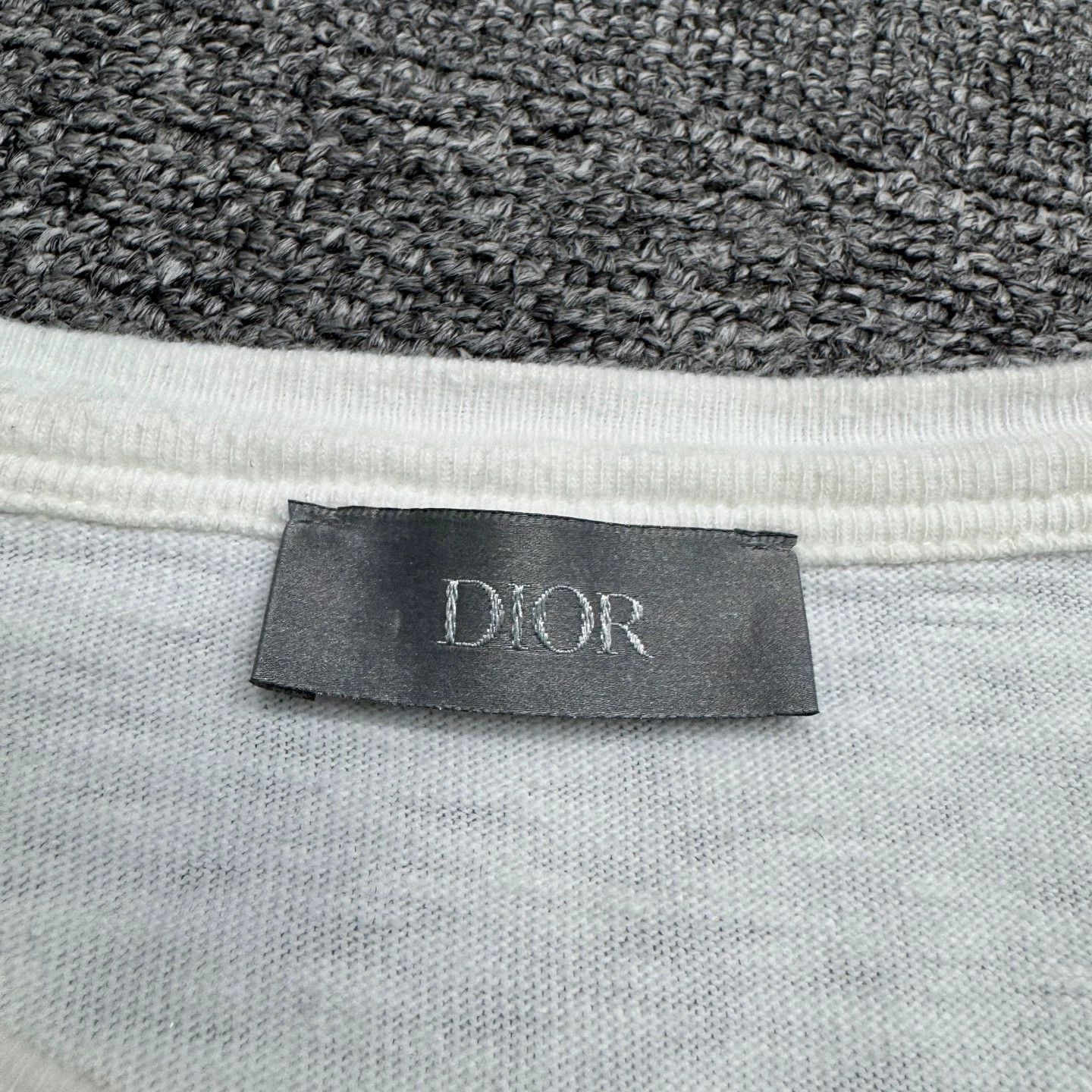 Dior White Short Sleeve Graphic Tee Size US L / EU 52-54 / 3 - 2 Thumbnail