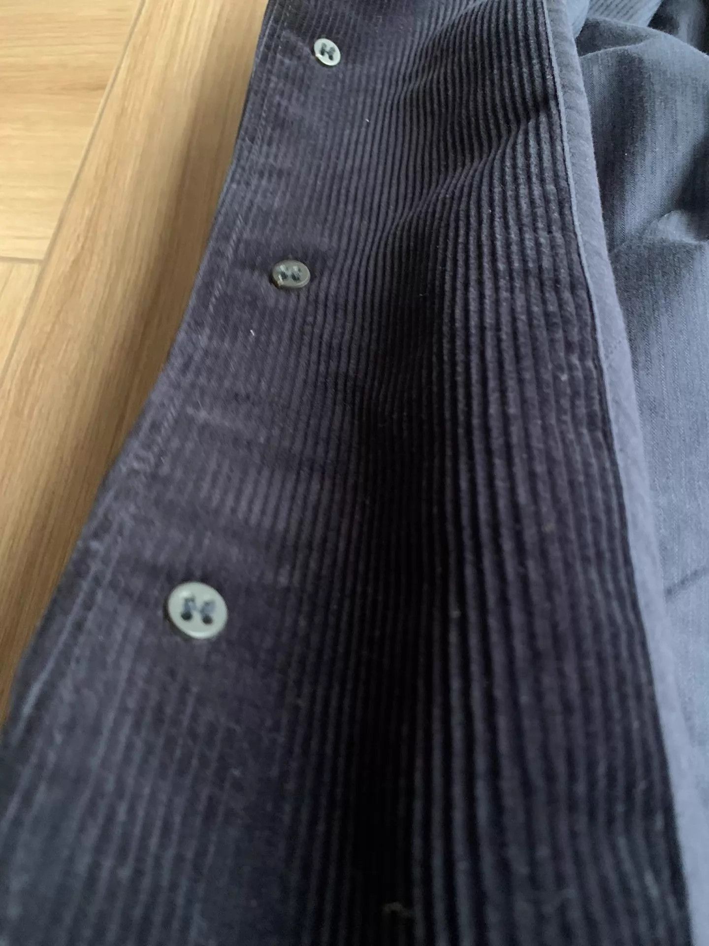 Private White V.C. Blue Corduroy Button-Front Light Jacket Size L Size US L / EU 52-54 / 3 - 7 Thumbnail