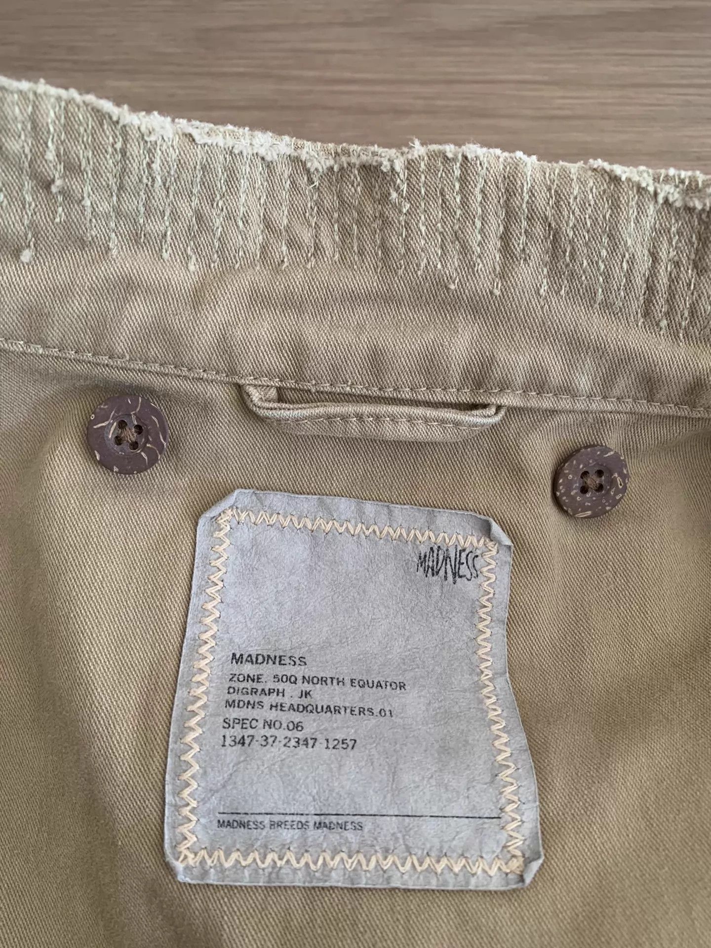 Madness Beige Utility Jacket with Multiple Pockets Size US XL / EU 56 / 4 - 4 Thumbnail