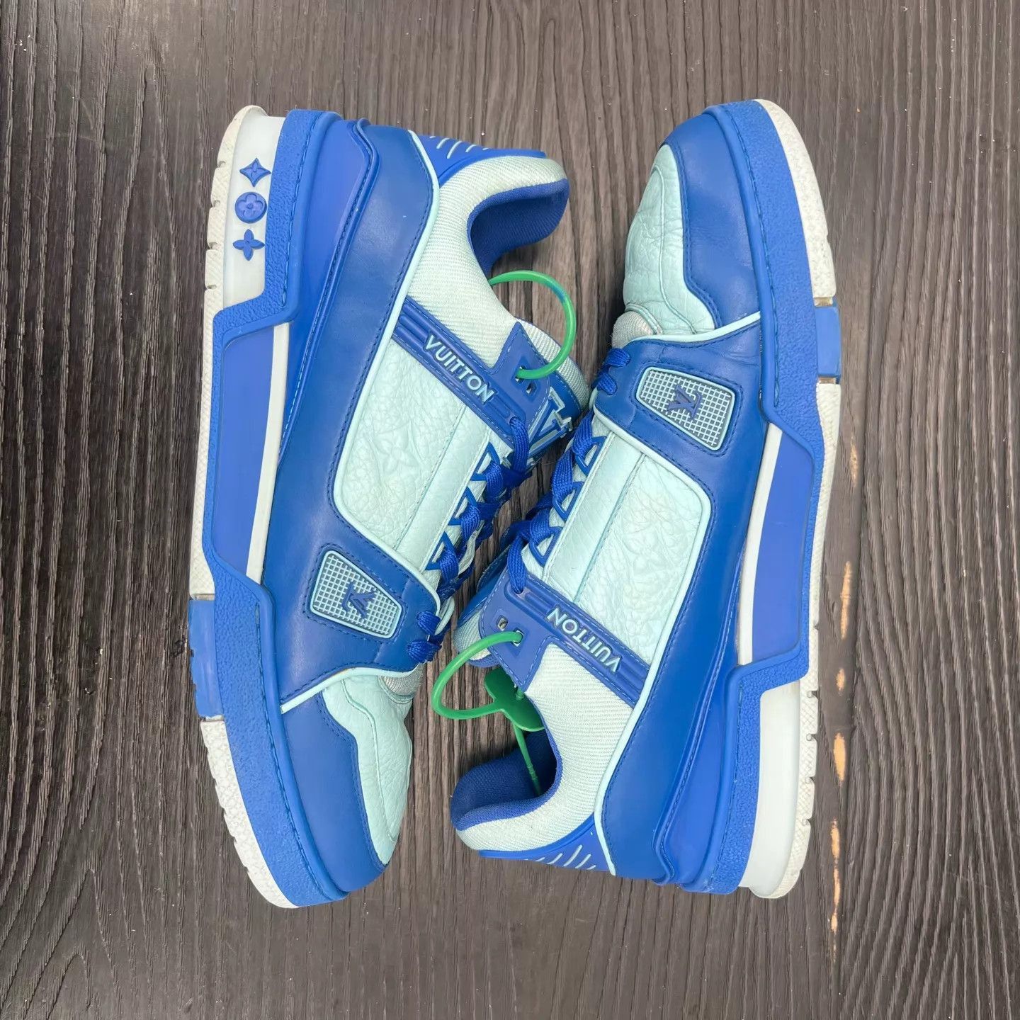 Louis Vuitton Blue Low-Top Sneakers Size 8 Size US 8 / EU 41 - 3 Thumbnail