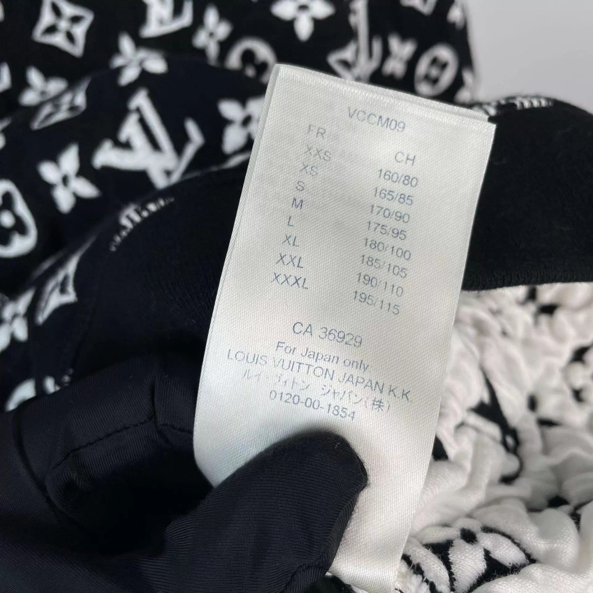 Louis Vuitton Black Patterned Long Sleeve Sweatshirt XS Size US XS / EU 42 / 0 - 6 Thumbnail
