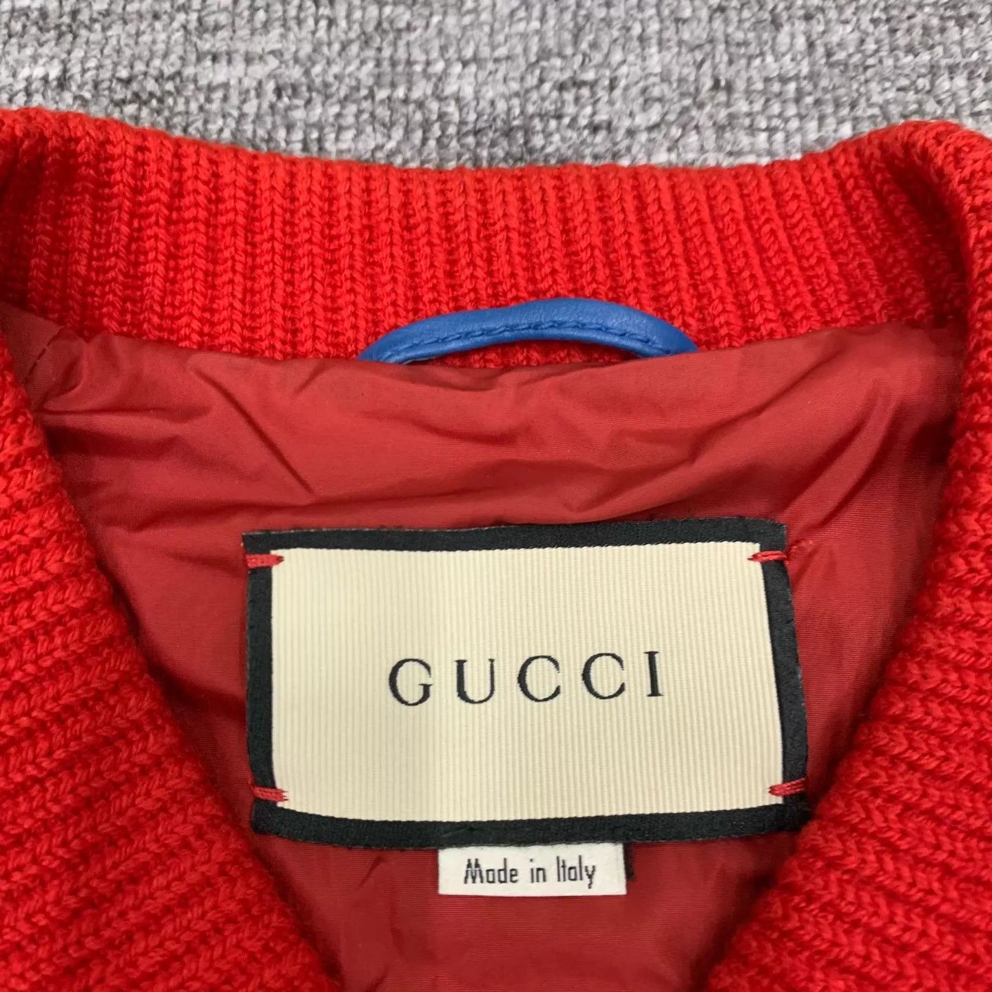 Gucci Blue Striped Bomber Jacket Size M Size US M / EU 48-50 / 2 - 4 Thumbnail