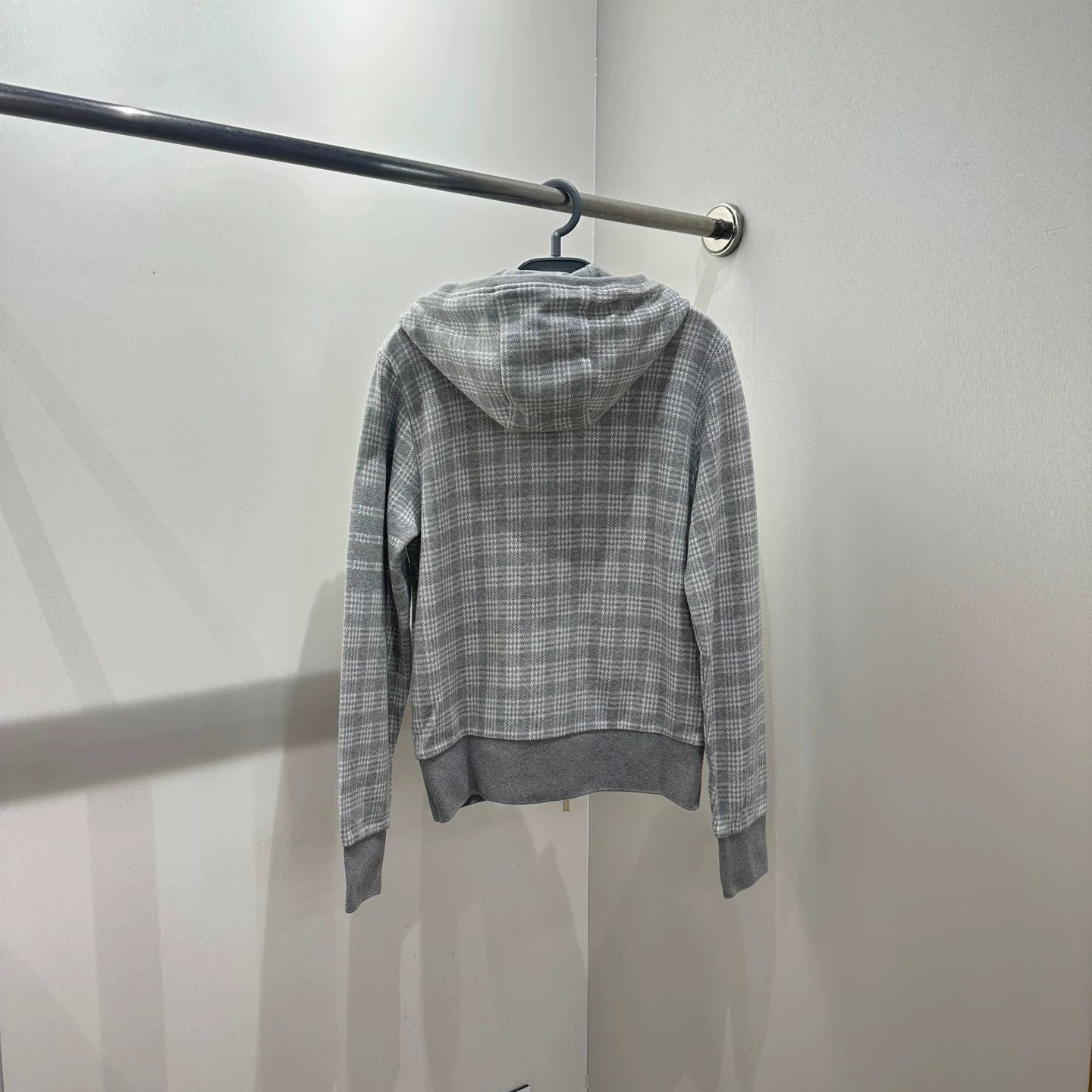 Thom Browne Gray Plaid Zip-Up Hoodie Size US XS / EU 42 / 0 - 2 Thumbnail