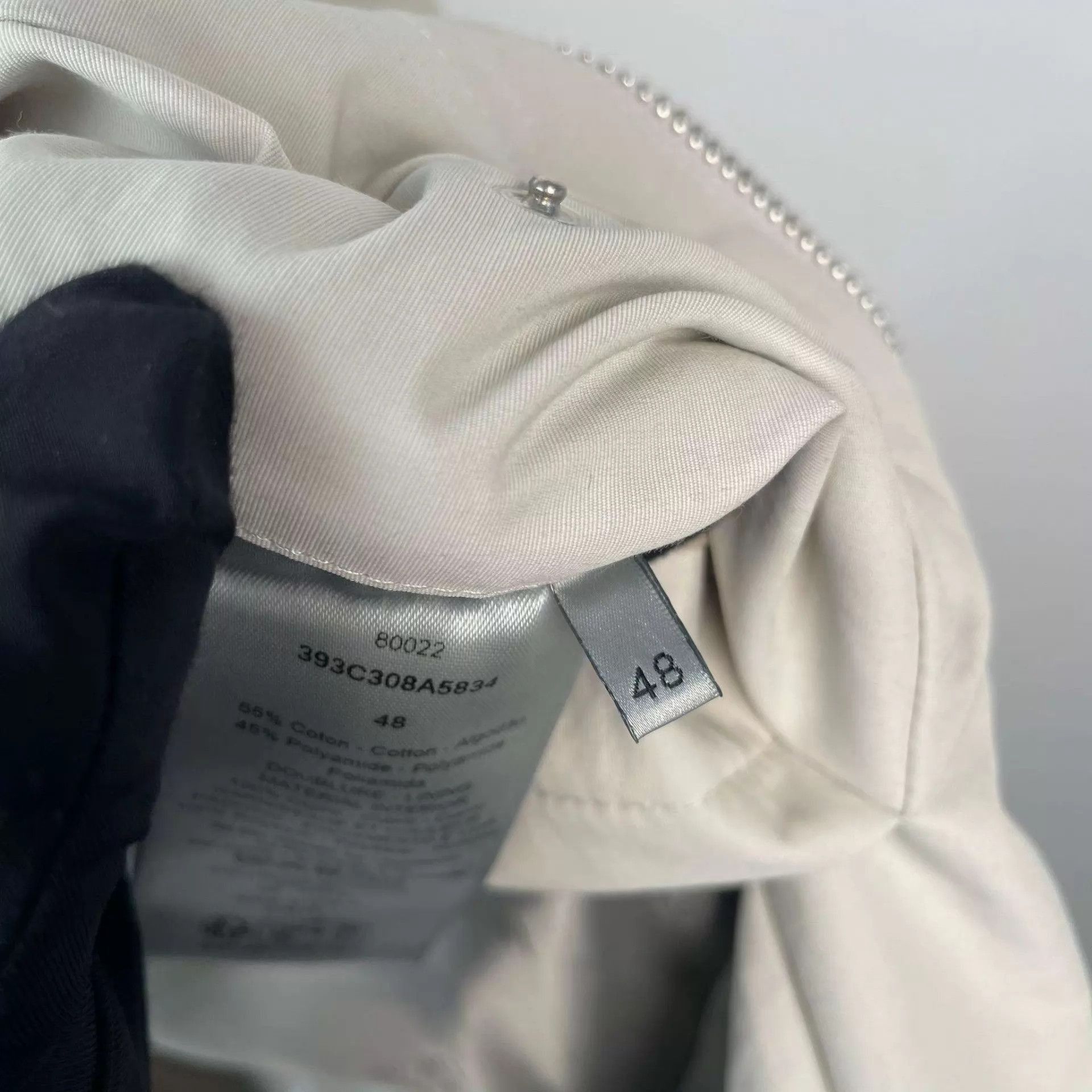 Dior Gray Hooded Zip-Up Light Jacket Size M Size US M / EU 48-50 / 2 - 9 Thumbnail