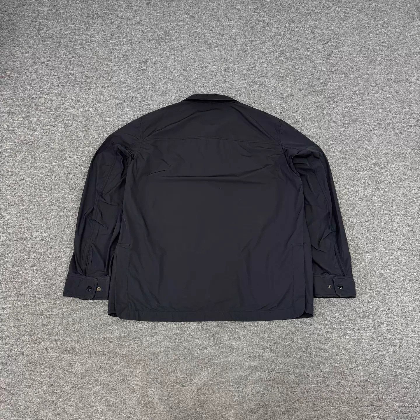 Moncler Black Button-Front Utility Jacket with Pockets Size US XXL / EU 58 / 5 - 2 Thumbnail