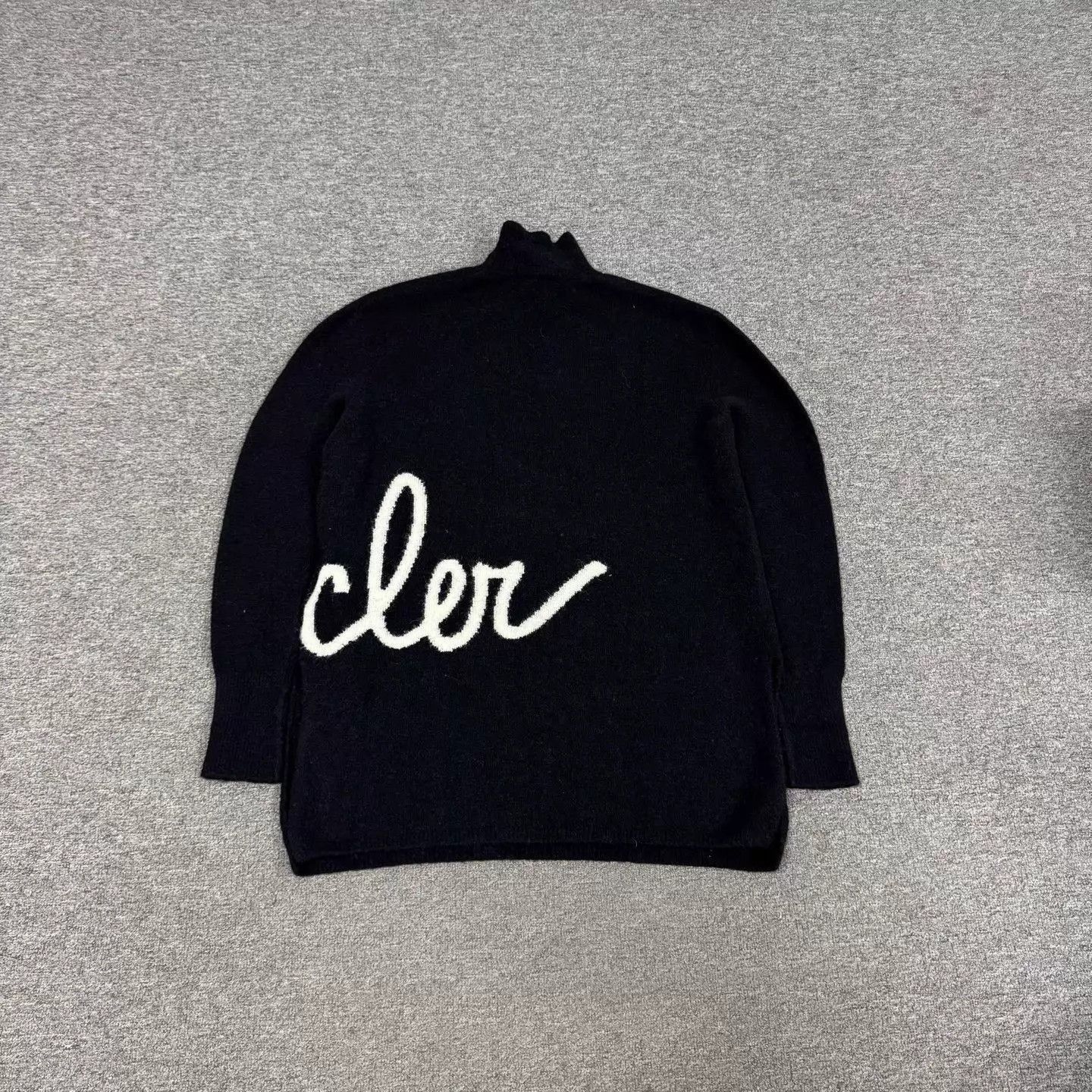 Moncler Black Turtleneck Sweater with White 'Mon' Design (Size S) Size US S / EU 44-46 / 1 - 2 Thumbnail