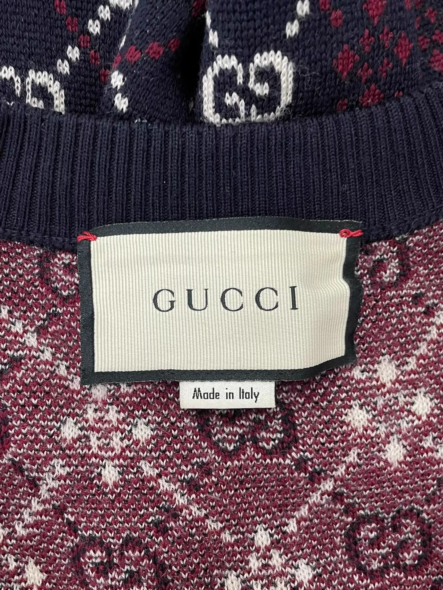 Gucci V-Neck Multi Pattern Knit Sweater Size S Size US S / EU 44-46 / 1 - 3 Thumbnail