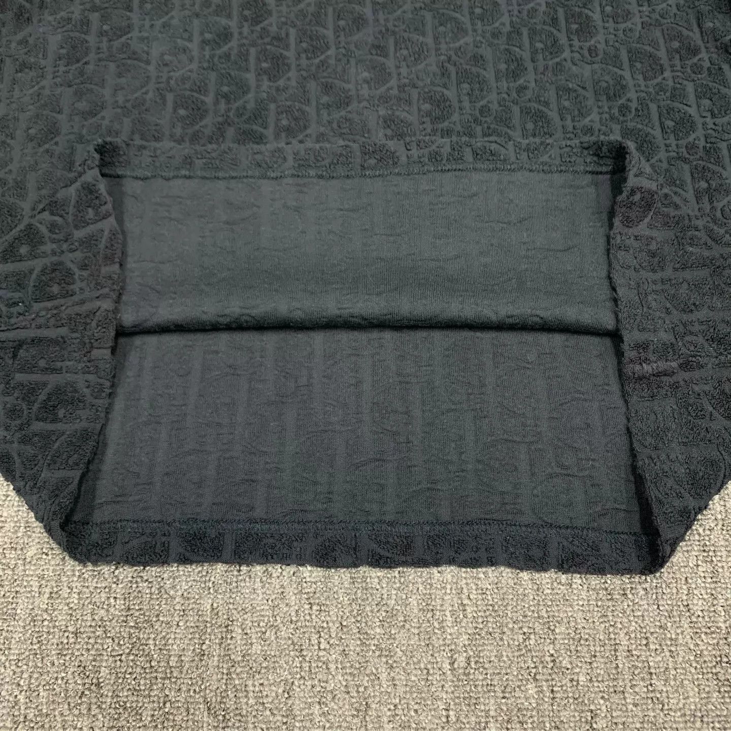 Dior Black Patterned Short-Sleeve Shirt Size US M / EU 48-50 / 2 - 7 Thumbnail