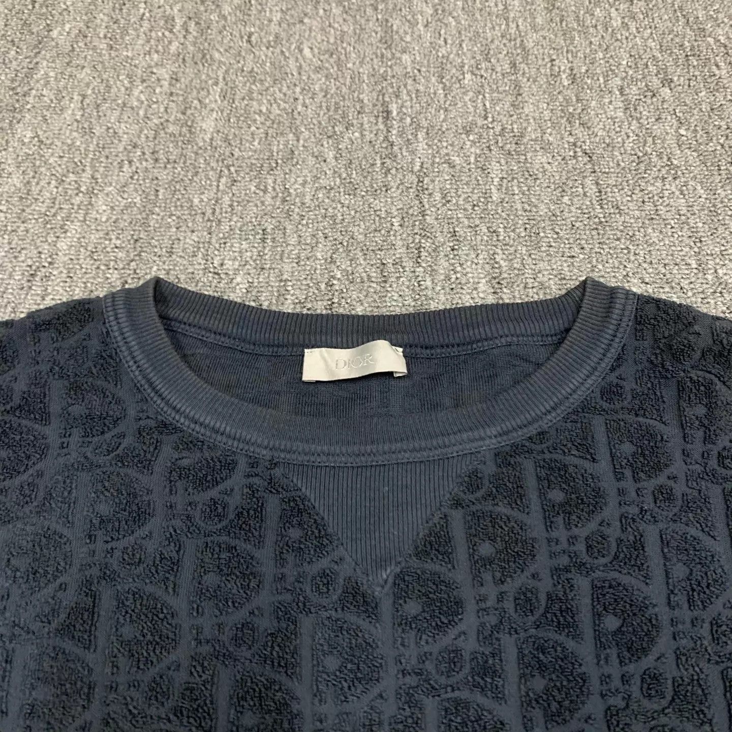 Dior Black Patterned Short-Sleeve Shirt Size US M / EU 48-50 / 2 - 6 Thumbnail