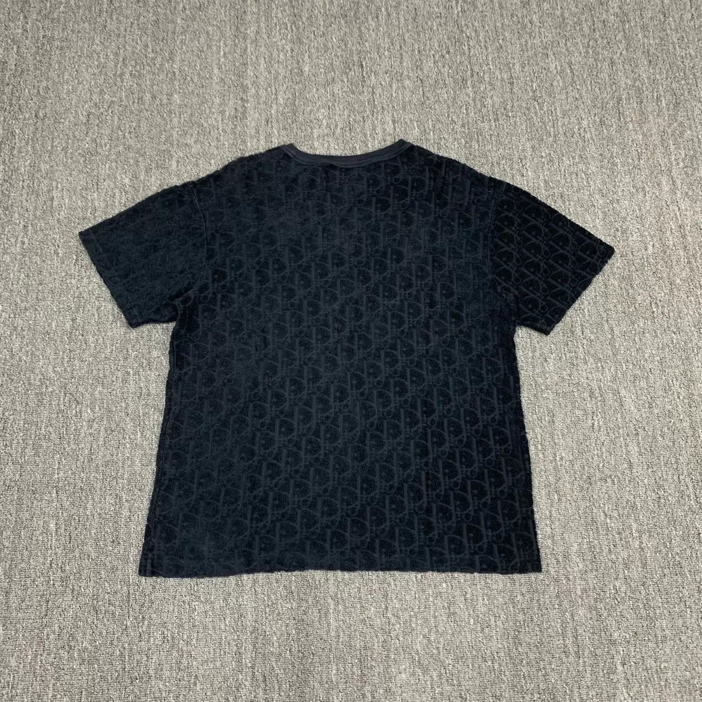 Dior Black Patterned Short-Sleeve Shirt Size US M / EU 48-50 / 2 - 2 Thumbnail