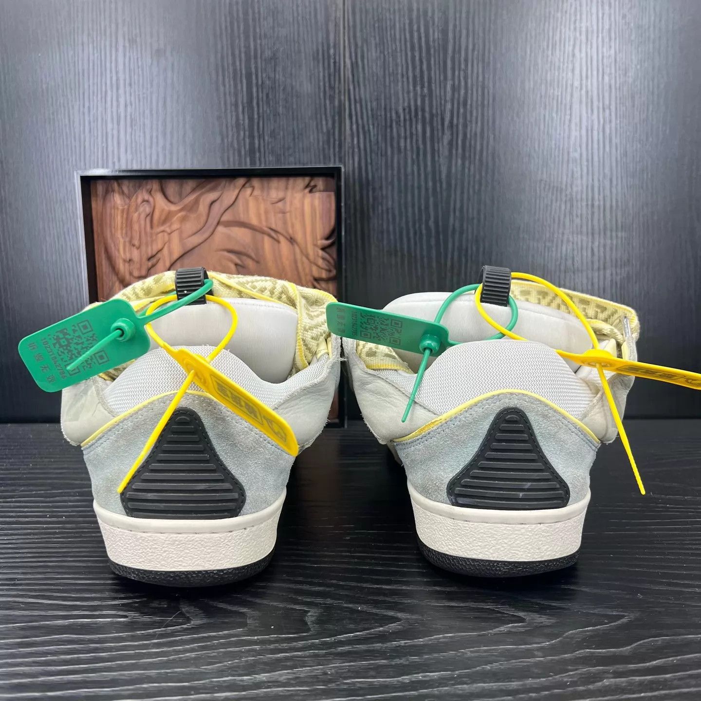 Lanvin Multi-Color Patterned High-Top Sneakers Size US 9 / EU 42 - 5 Thumbnail