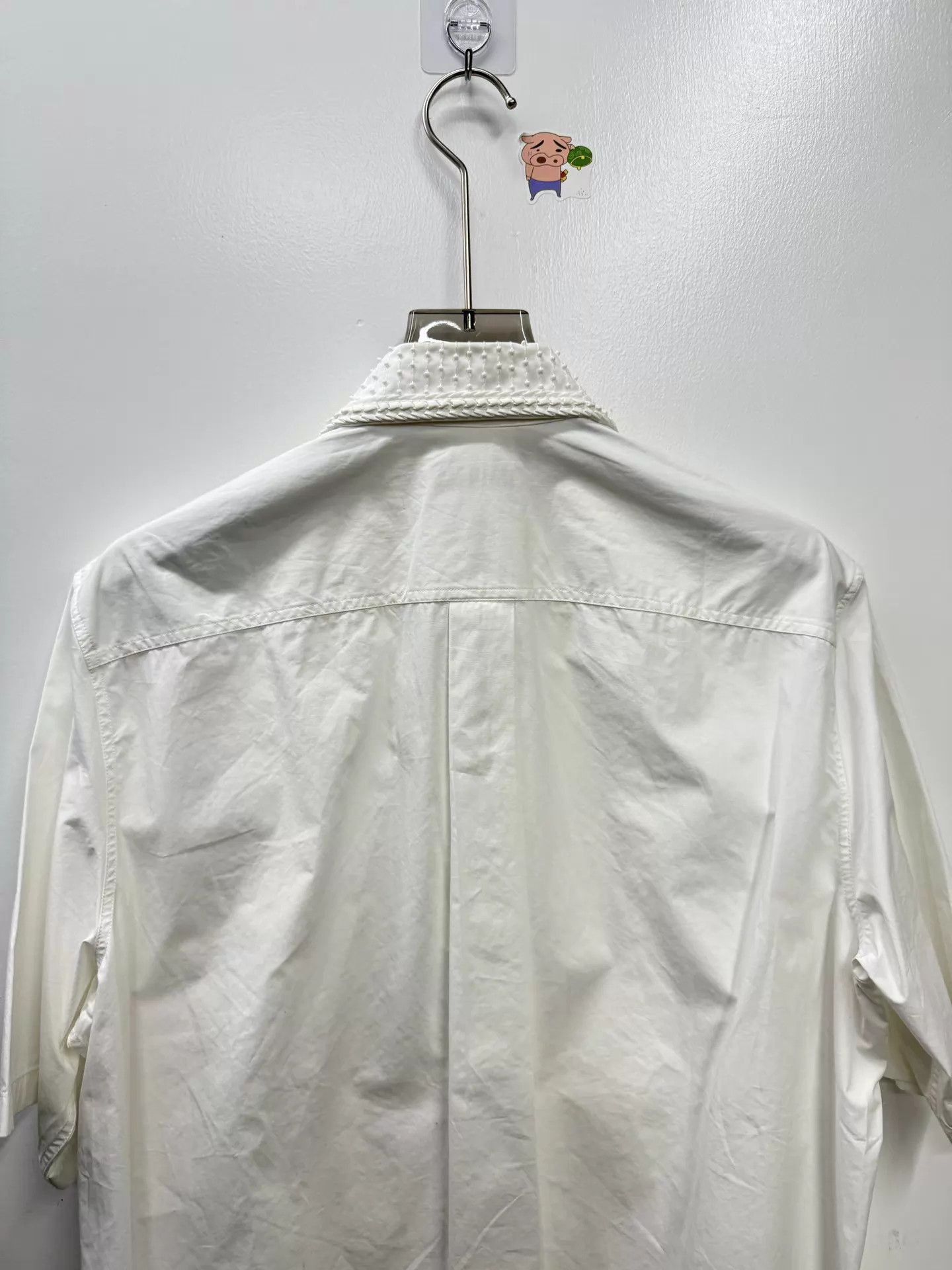 Valentino White Short Sleeve Button-Down Shirt Size US M / EU 48-50 / 2 - 5 Thumbnail