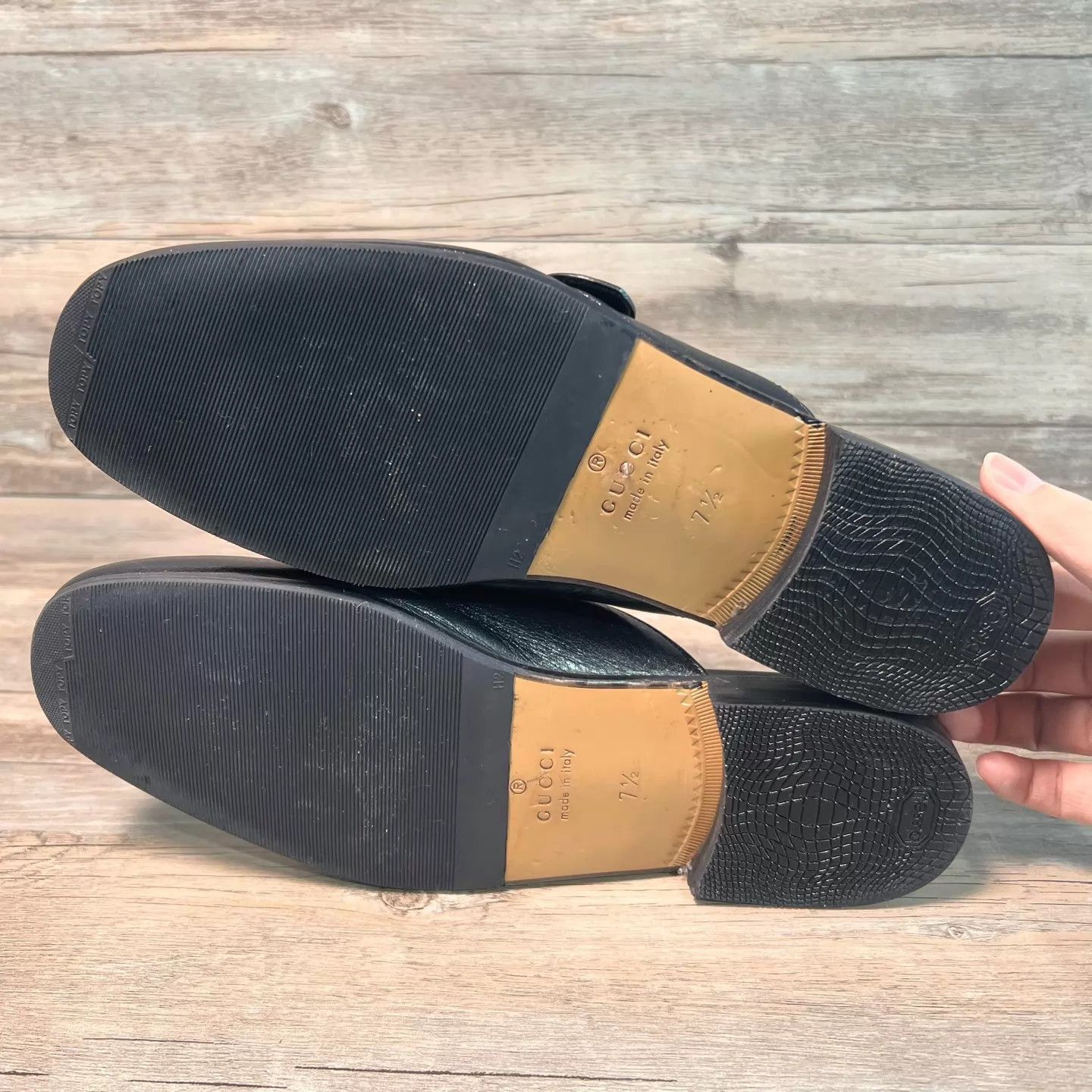 Gucci Black Leather Slip-On Mules Size US 8.5 / EU 41-42 - 6 Thumbnail