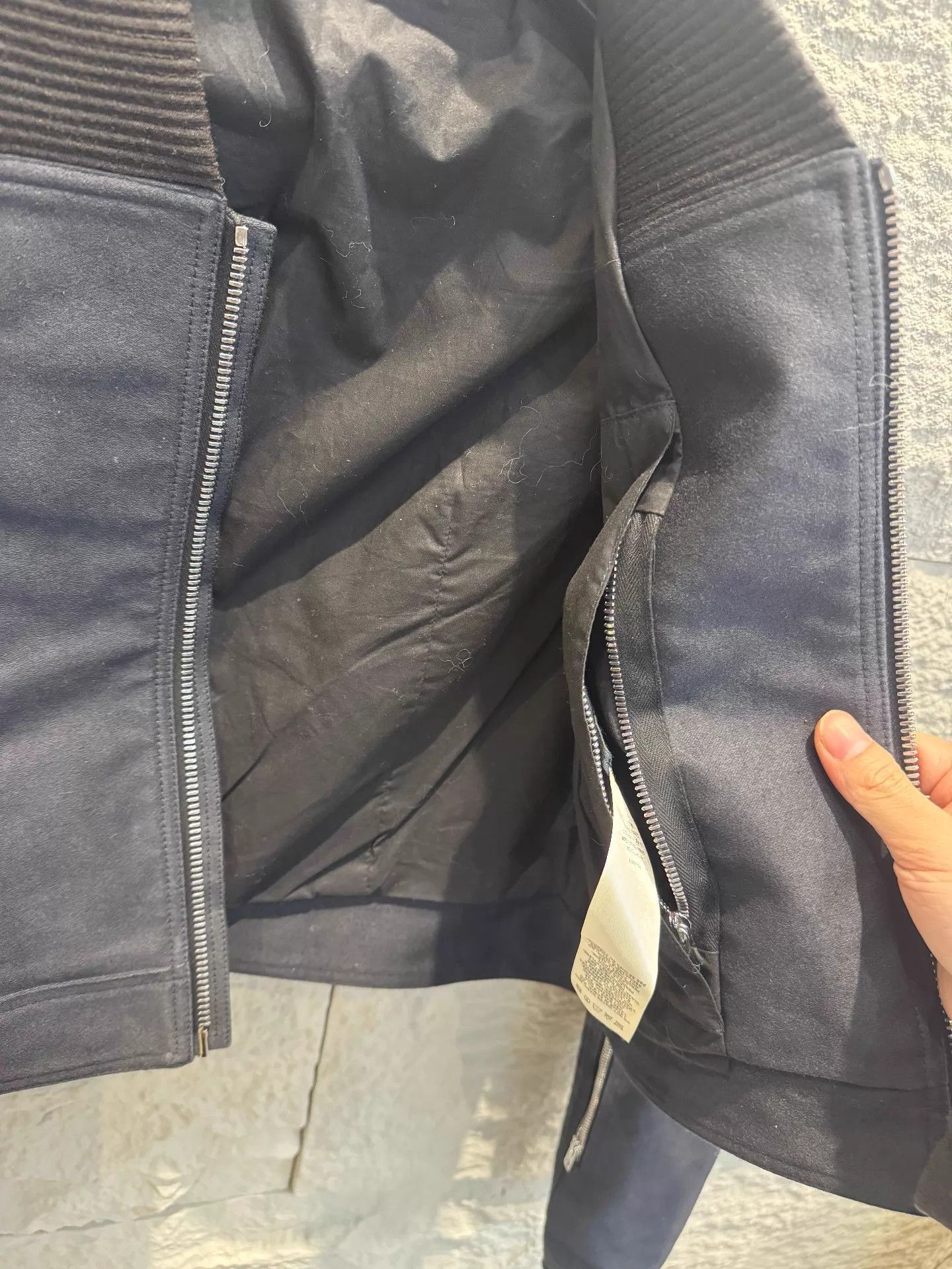 Rick Owens Black Cropped Bomber Jacket Size M Size US M / EU 48-50 / 2 - 2 Thumbnail