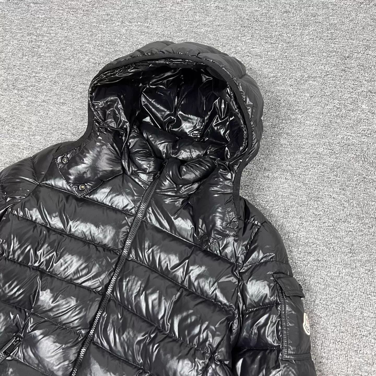 Moncler Black Puffer Jacket with Hood Size US XXL / EU 58 / 5 - 3 Thumbnail